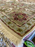 Patricia Altschul 8.8x11.8 Ivory and Green Soumak Rug - CLEARANCE 30% off