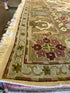 Patricia Altschul 8.8x11.8 Ivory and Green Soumak Rug - CLEARANCE 30% off