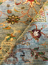Taleen 8.4x11.12 Blue Afghani Sultani Rug