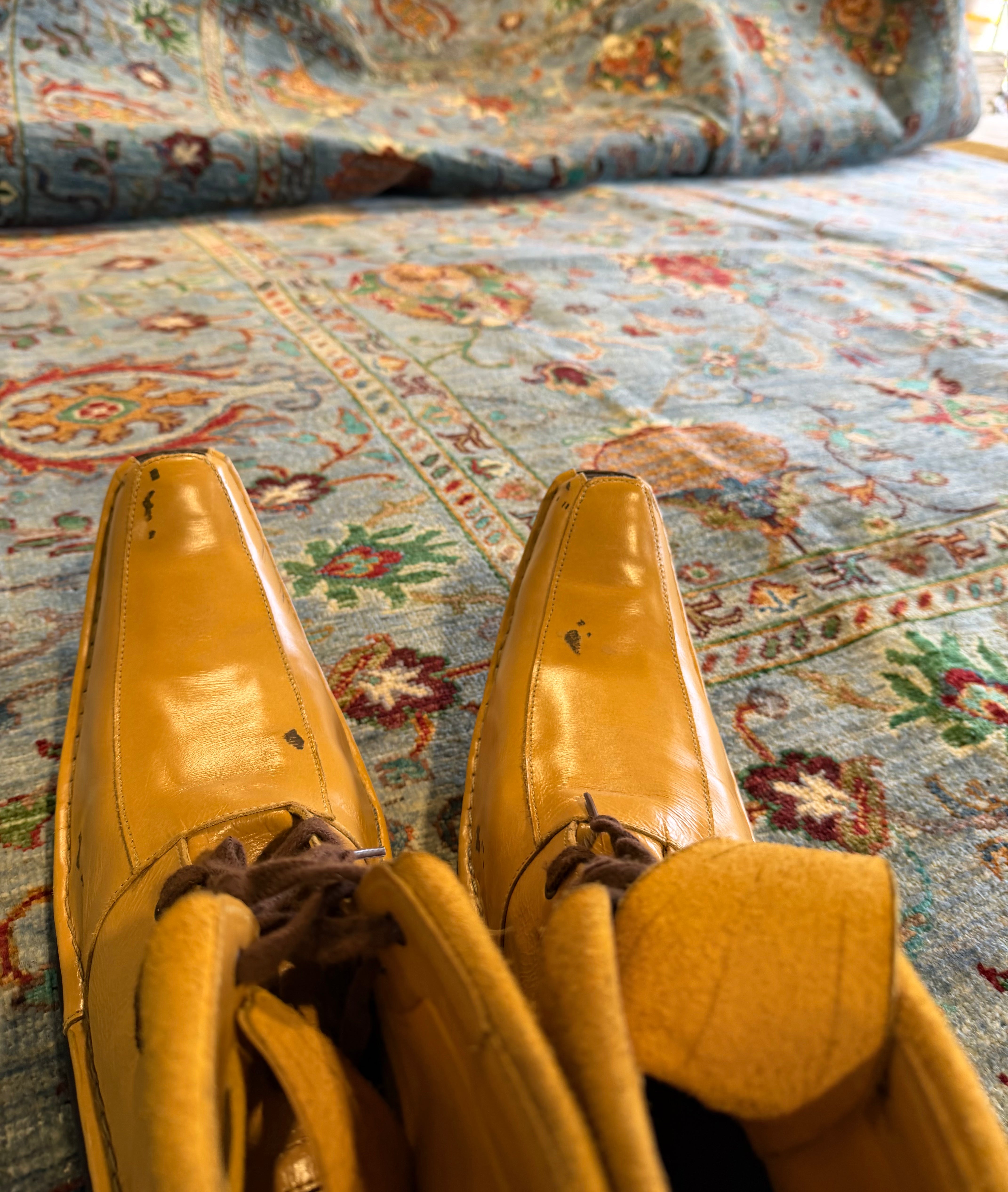 Taleen 8.4x11.12 Blue Afghani Sultani Rug