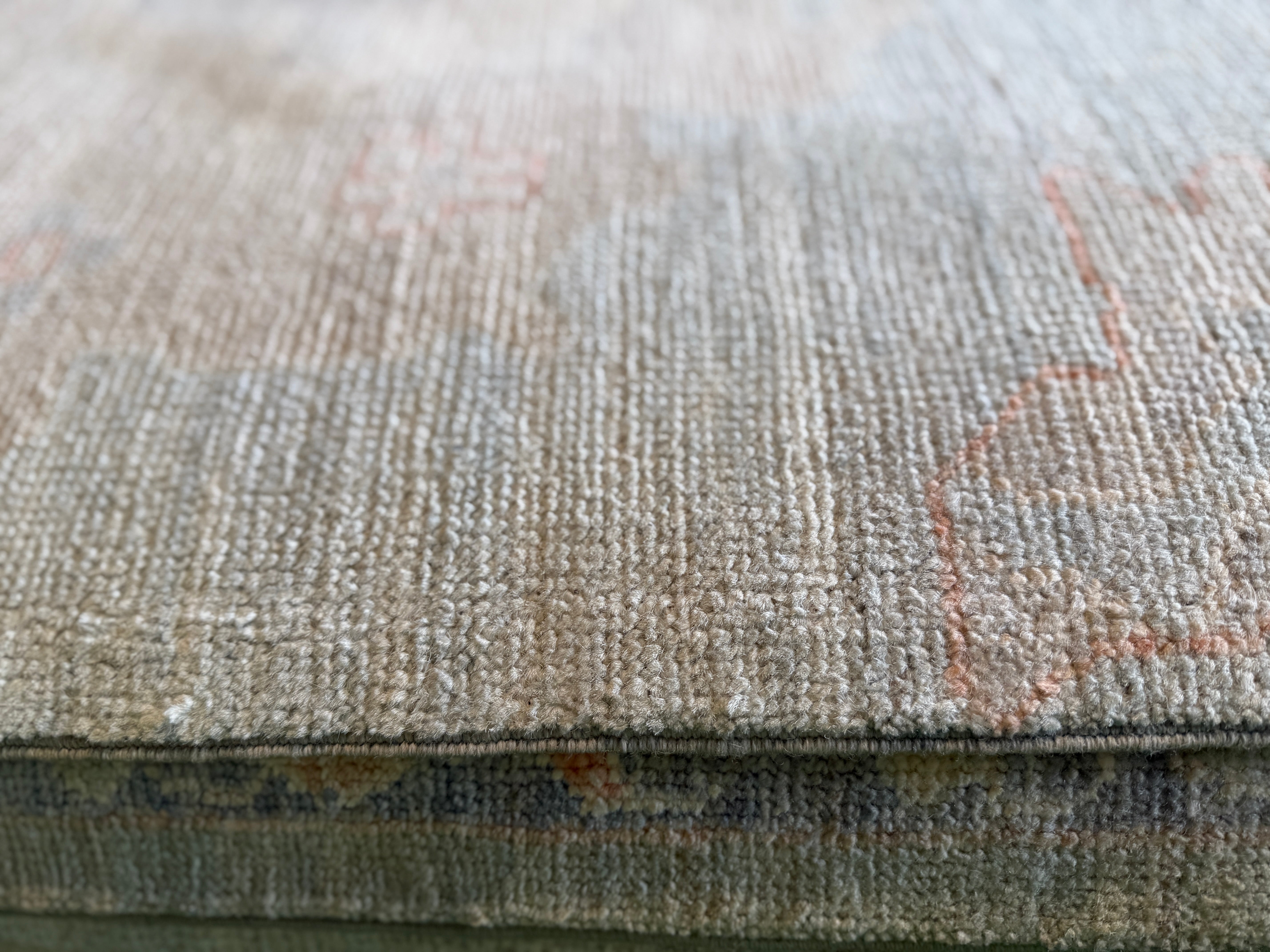 Morningstar Angeline 8.2x10.1 Blue Afghani Whitewashed Oushak