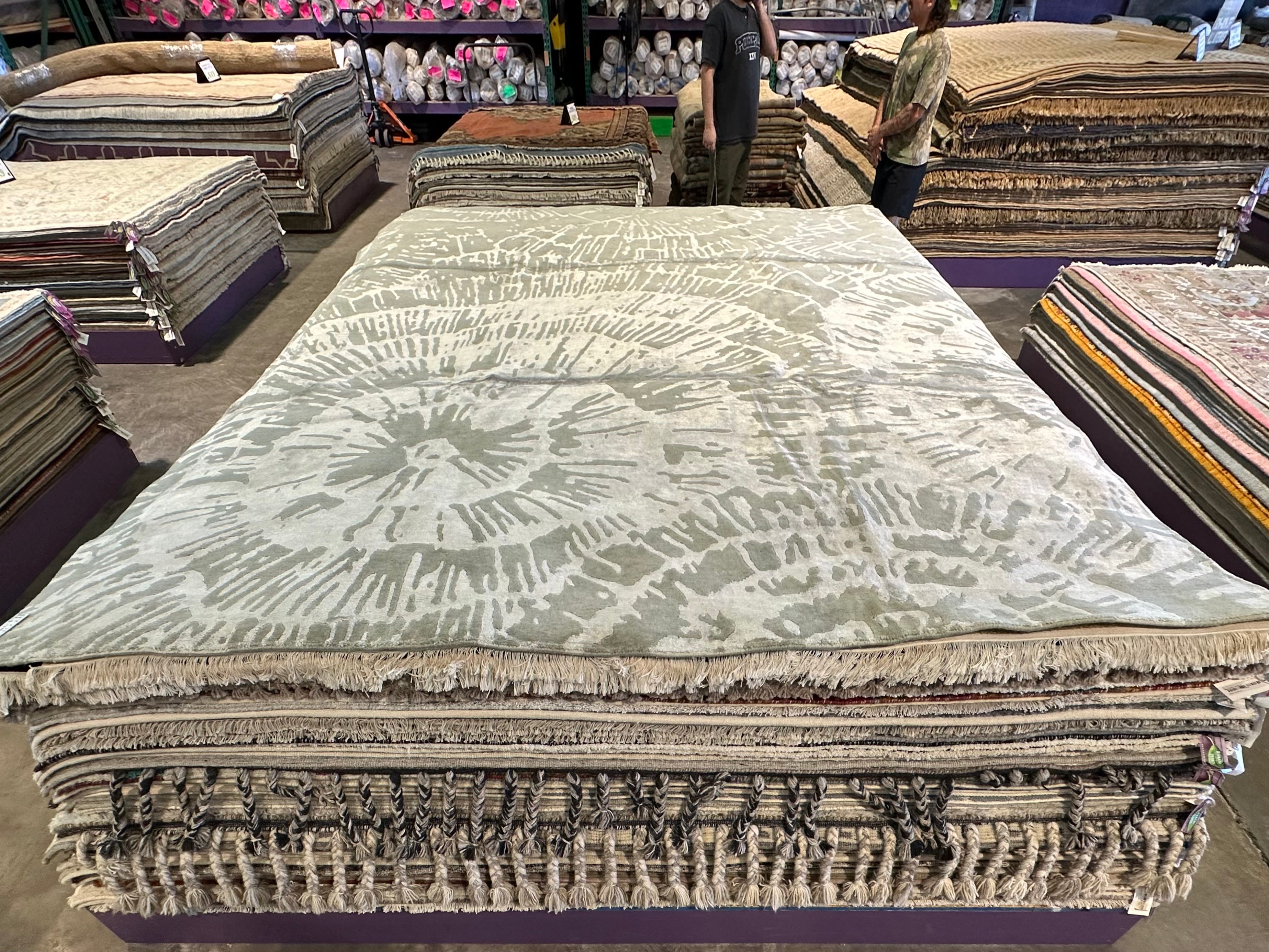 Craig Conover 9x11.8 Green Mod Fever Rug - CLEARANCE 30% off