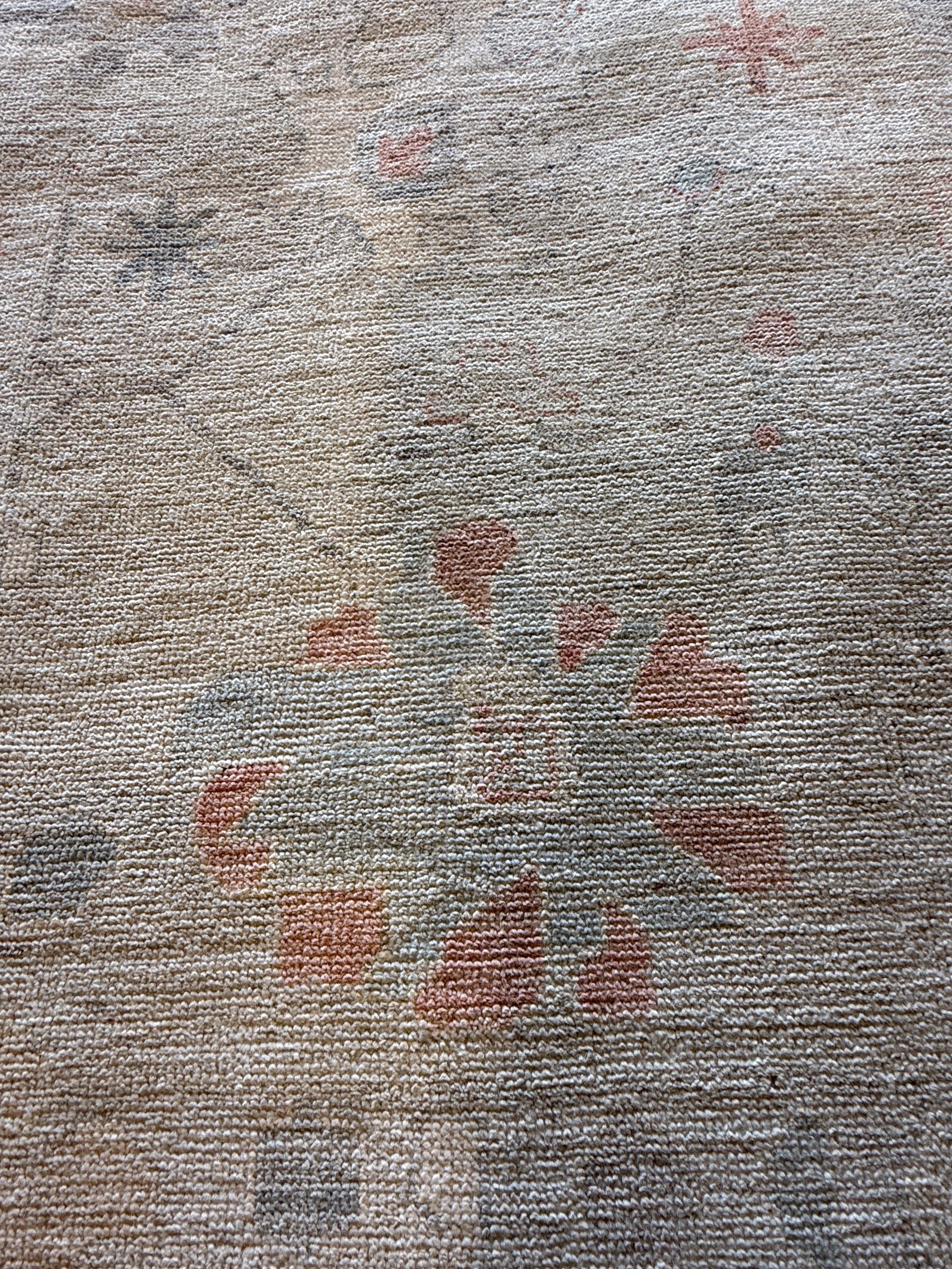 Alixandra Fuchs 8.2x10 Blue Afghani Whitewashed Oushak