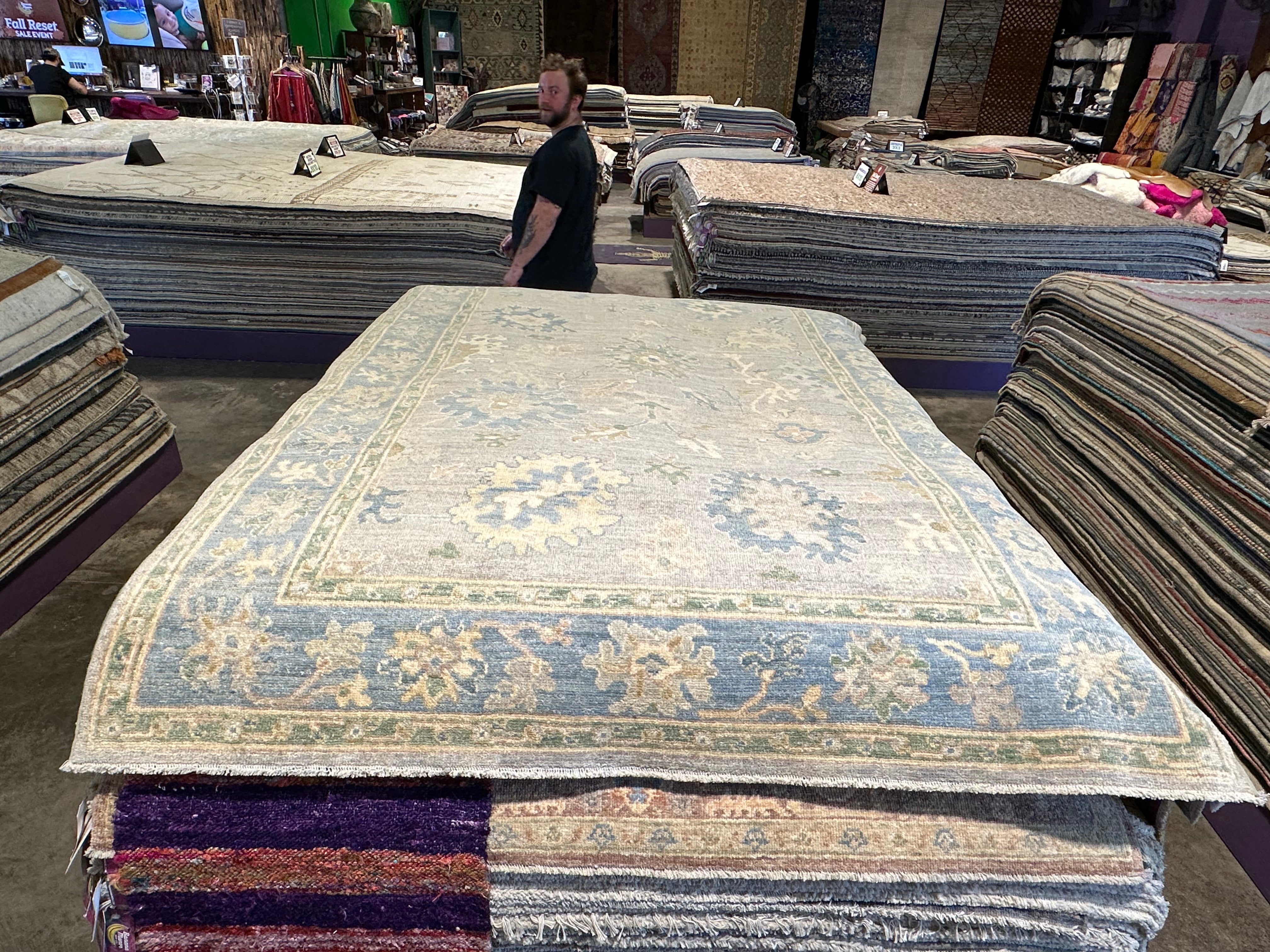 Rebecca Heathcote 5.3x8 Afghani Colorful Oushak