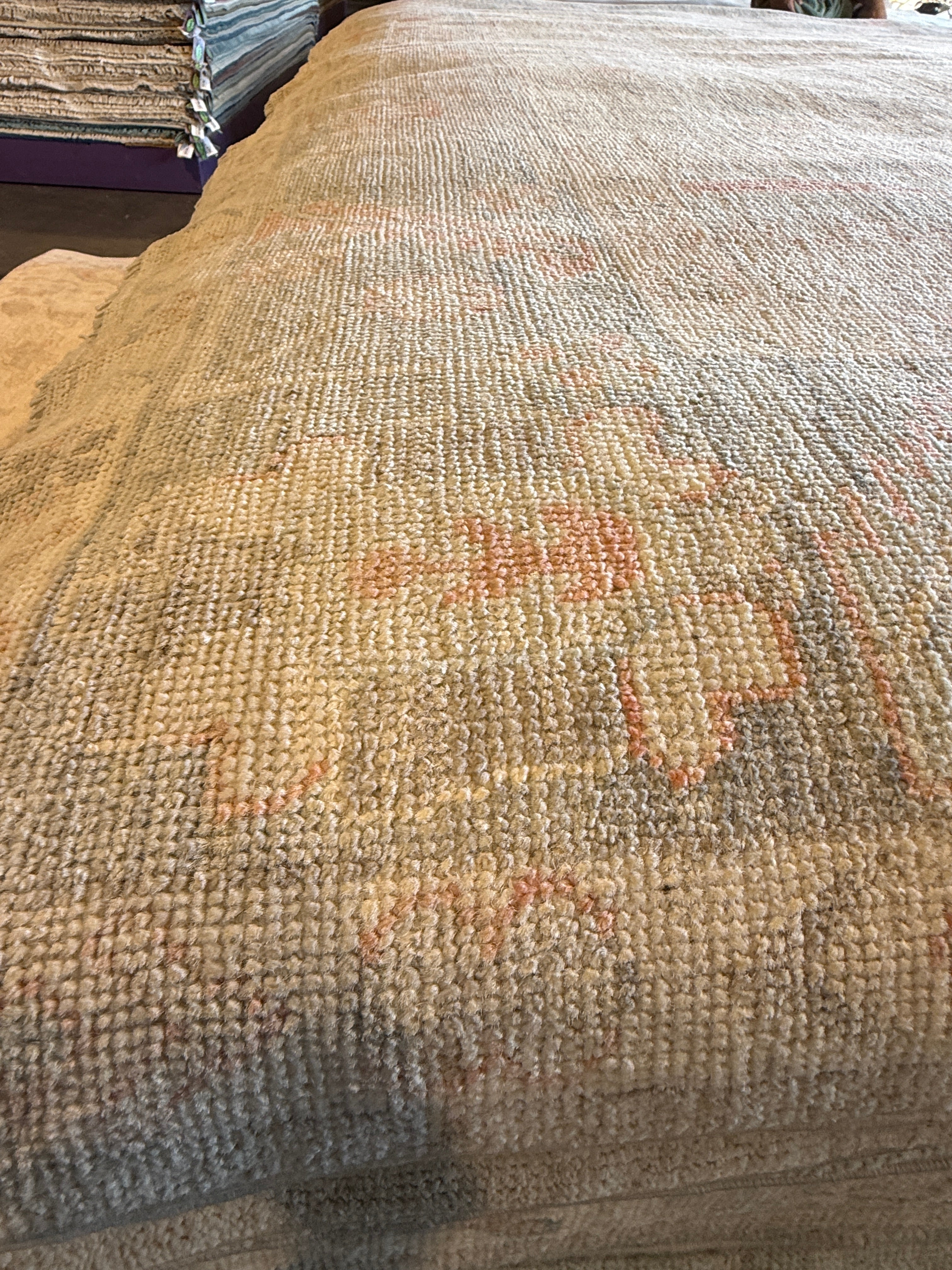 Alixandra Fuchs 8.2x10 Blue Afghani Whitewashed Oushak