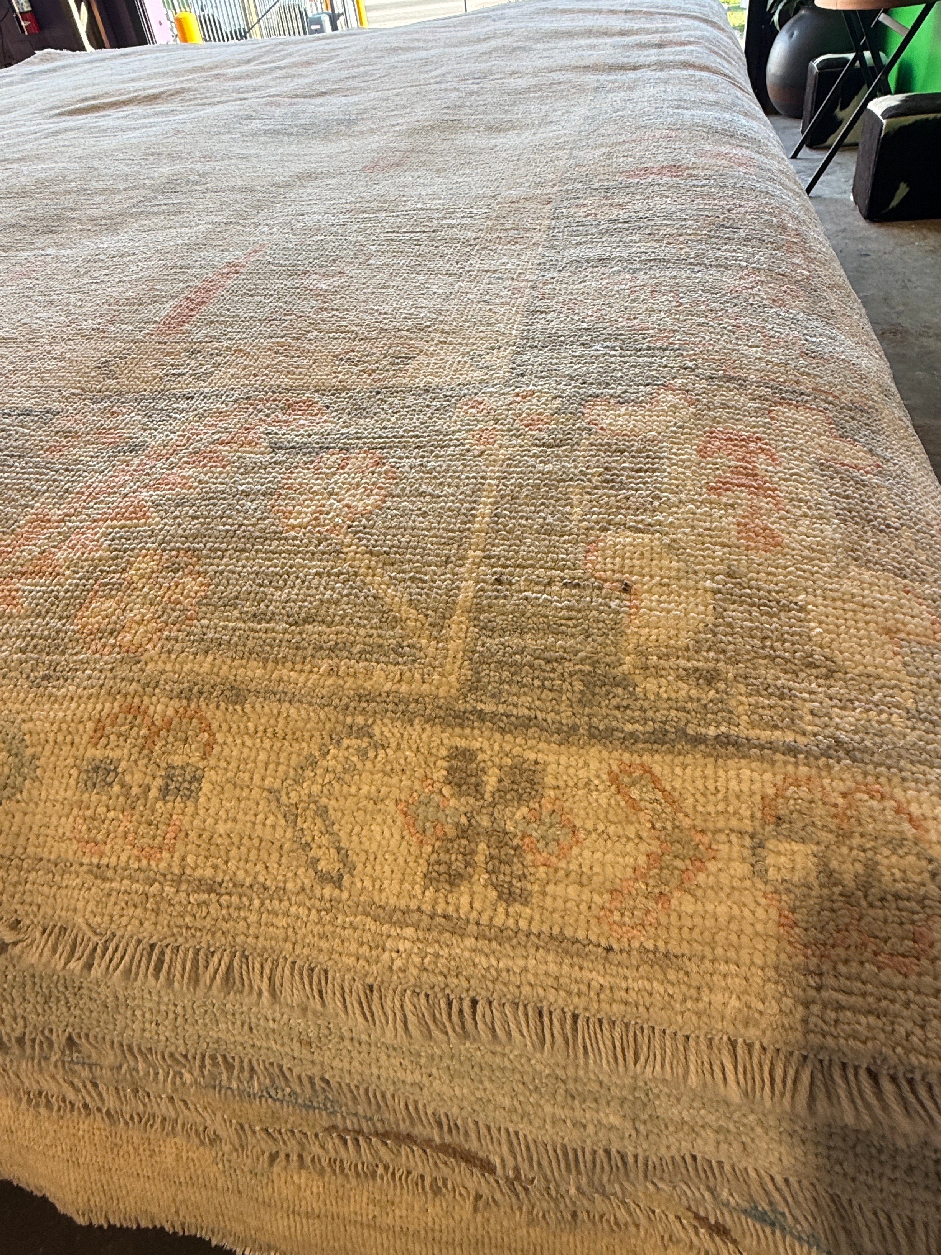 Alixandra Fuchs 8.2x10 Blue Afghani Whitewashed Oushak