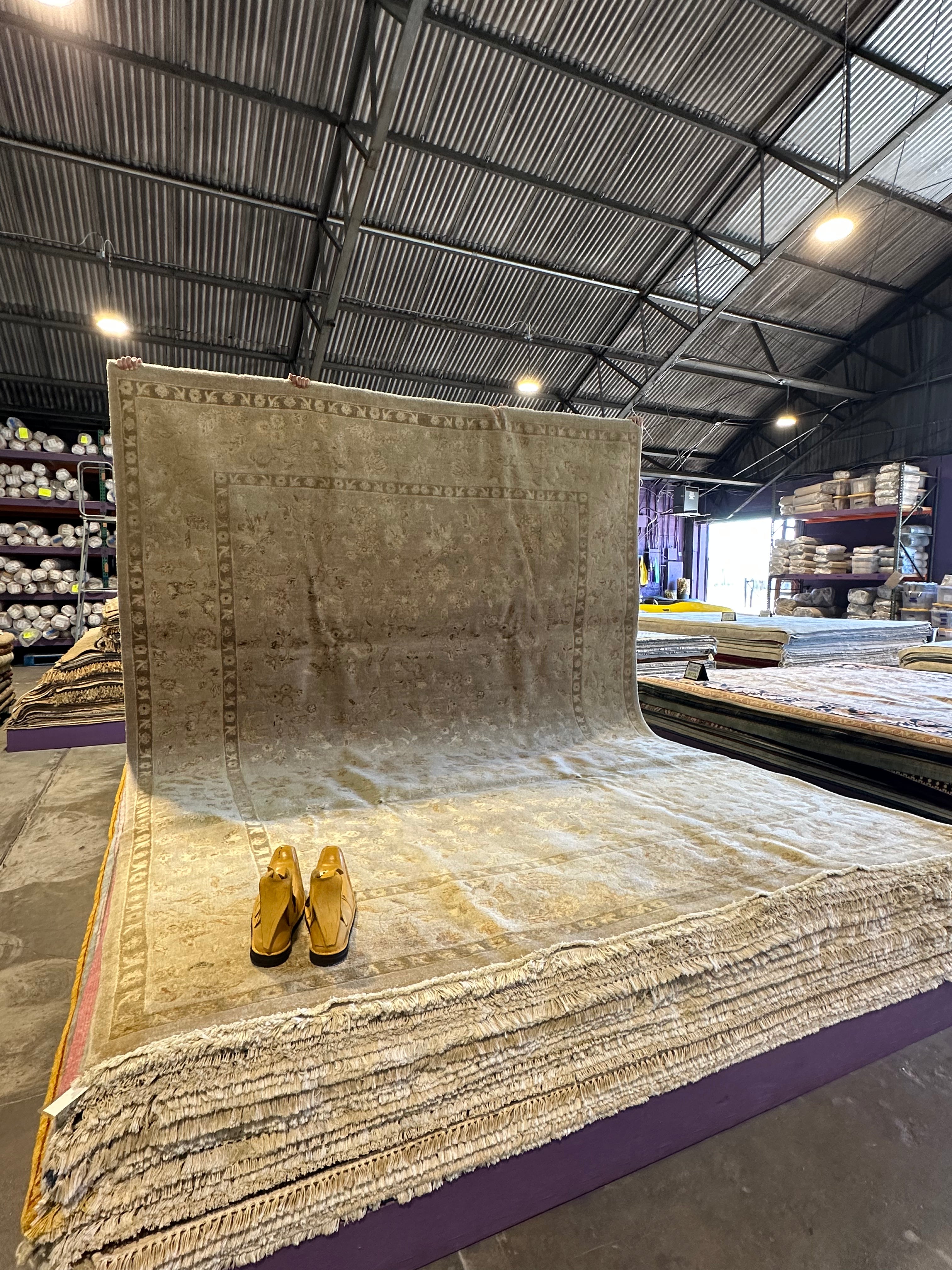 Taylor Green 8.9x11.9 Grey Peshawar Rug - CLEARANCE 30% off