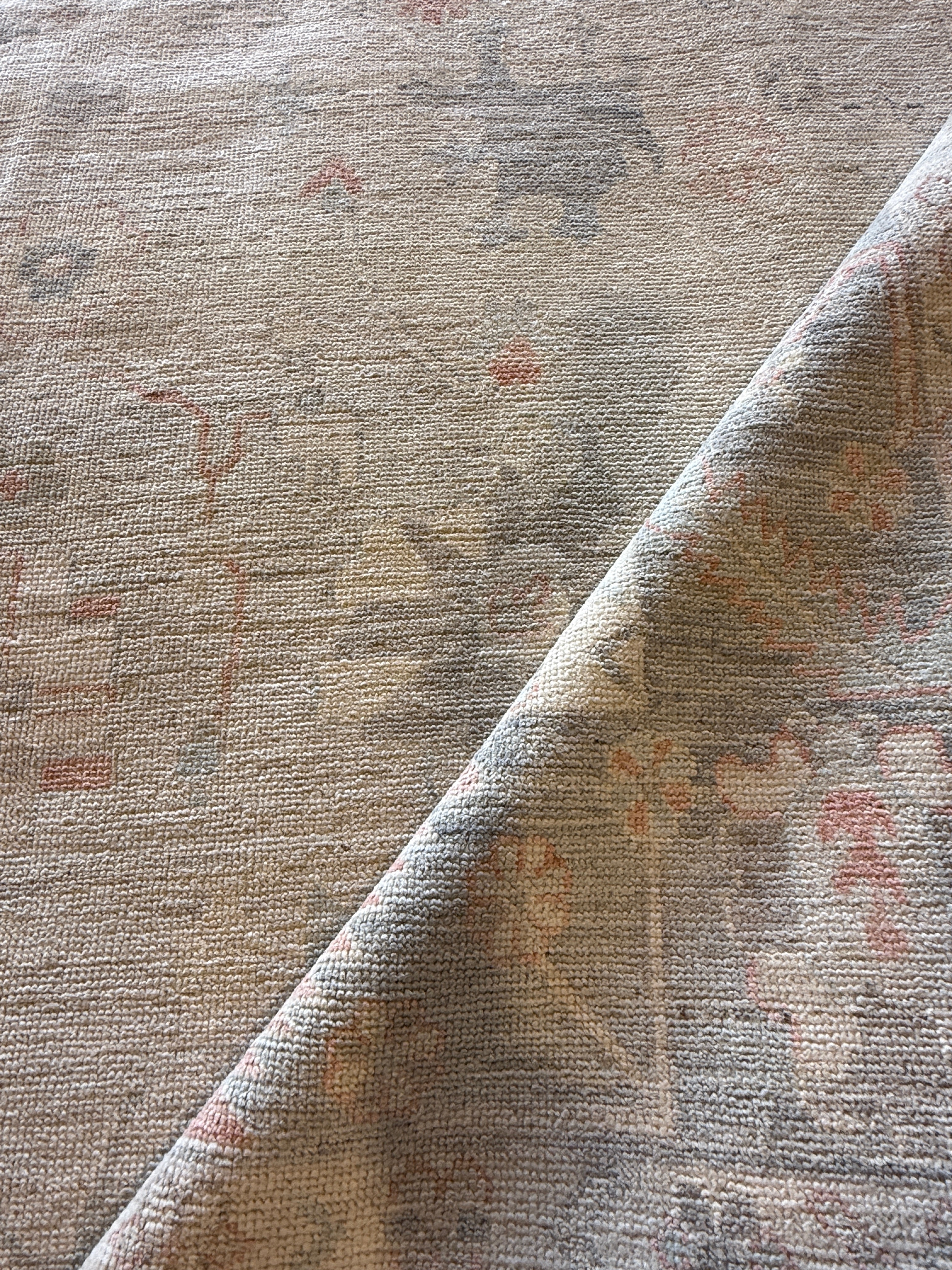 Alixandra Fuchs 8.2x10 Blue Afghani Whitewashed Oushak