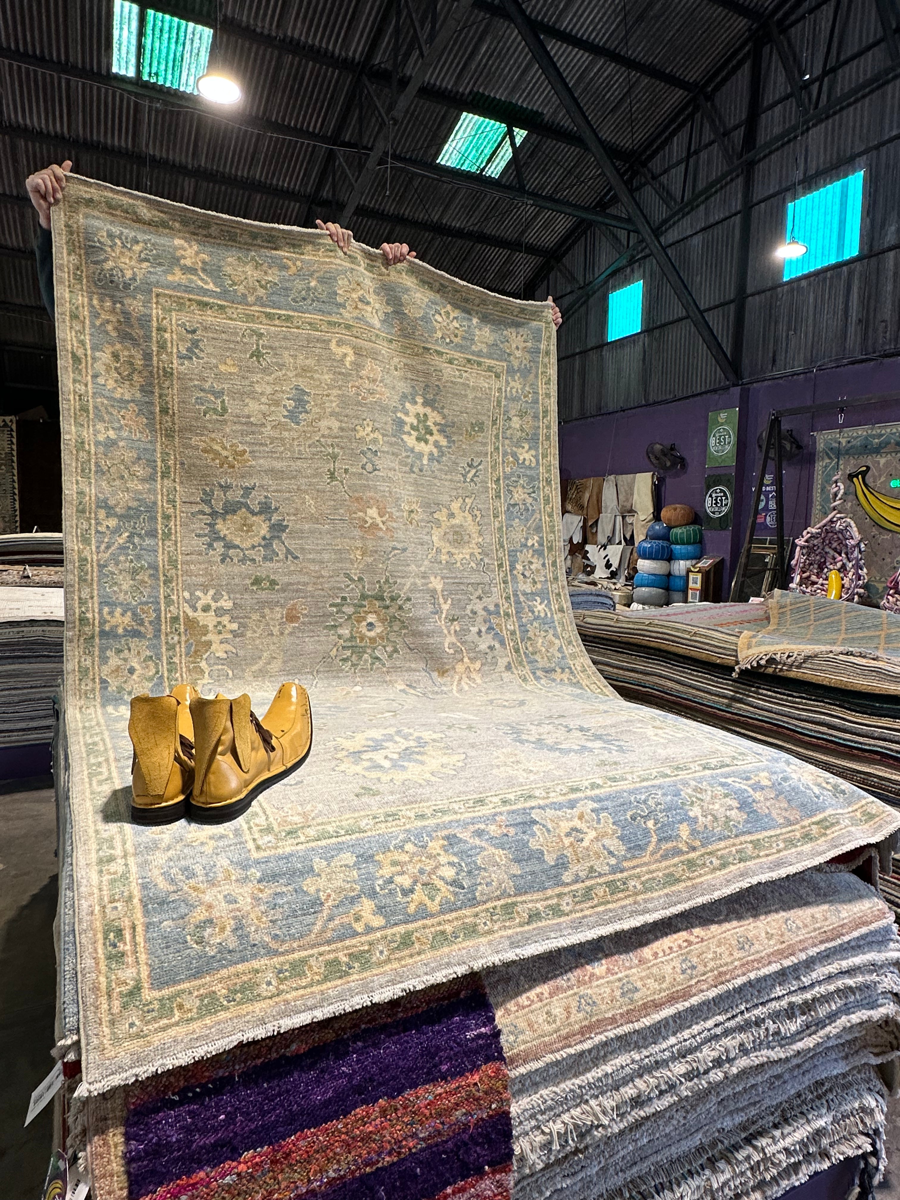 Rebecca Heathcote 5.3x8 Afghani Colorful Oushak