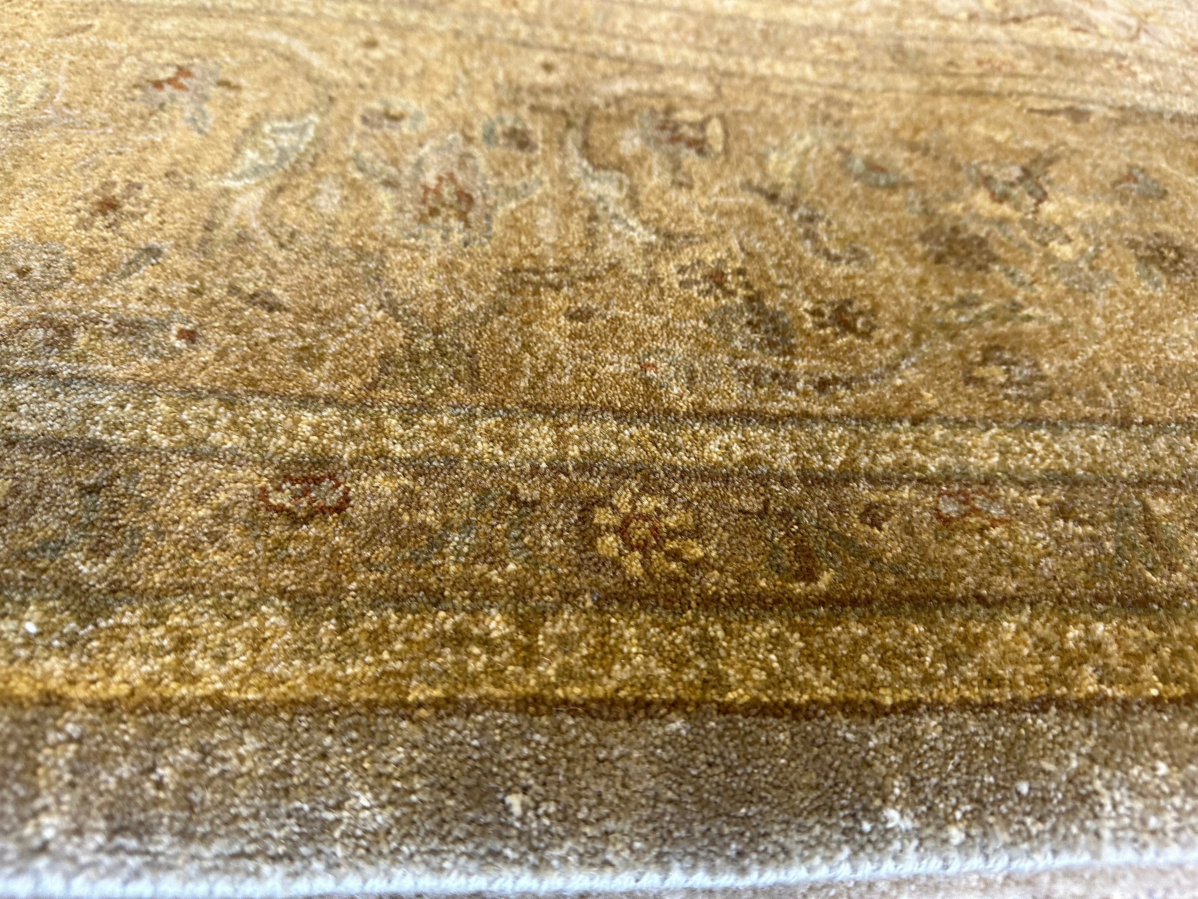 Olivia Flowers 9x11.8 Brown Peshawar Rug - CLEARANCE 30% off