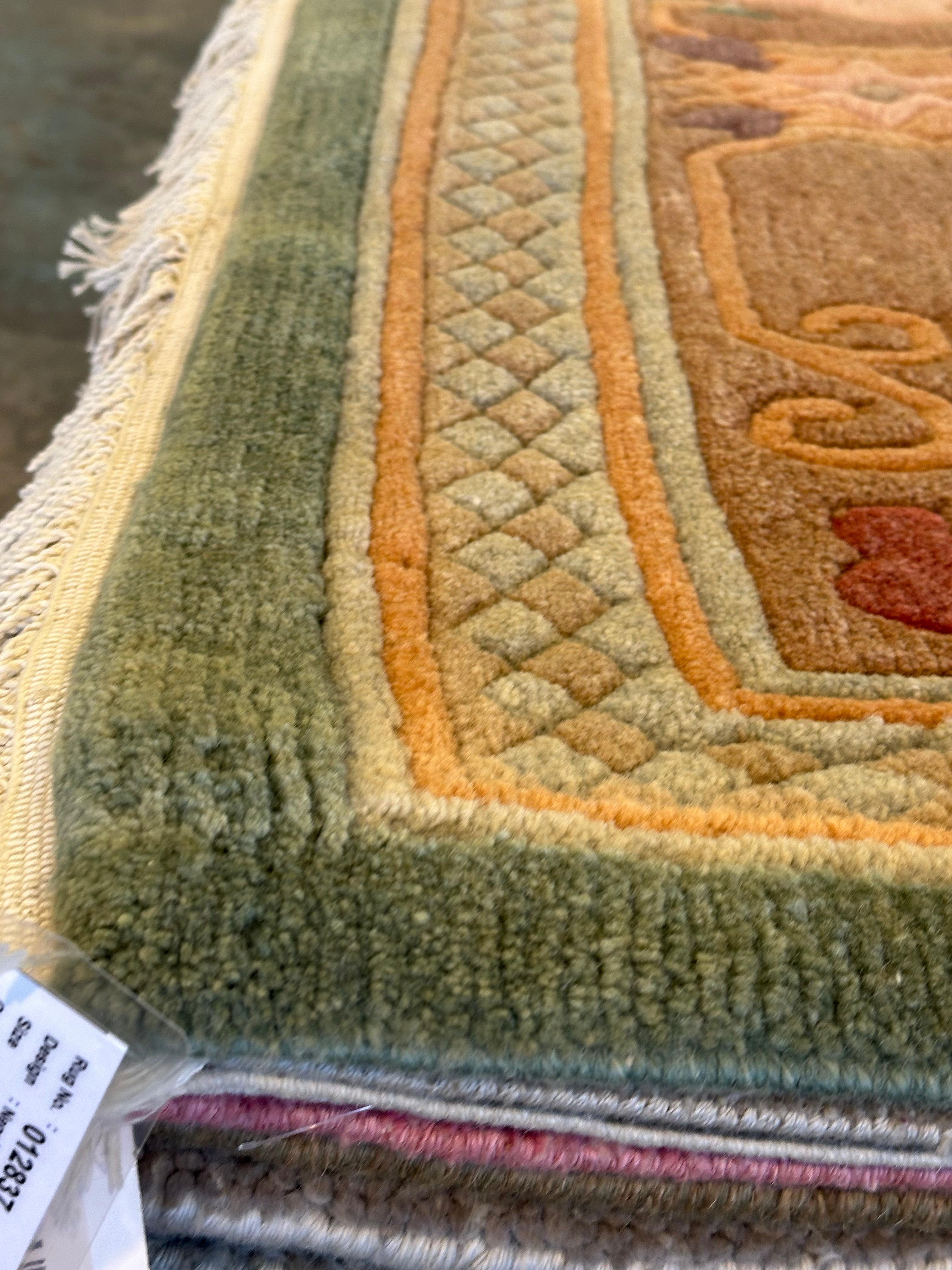 Danni Baird 8.9x12.1 Green Nepalese Rug - CLEARANCE 30% off