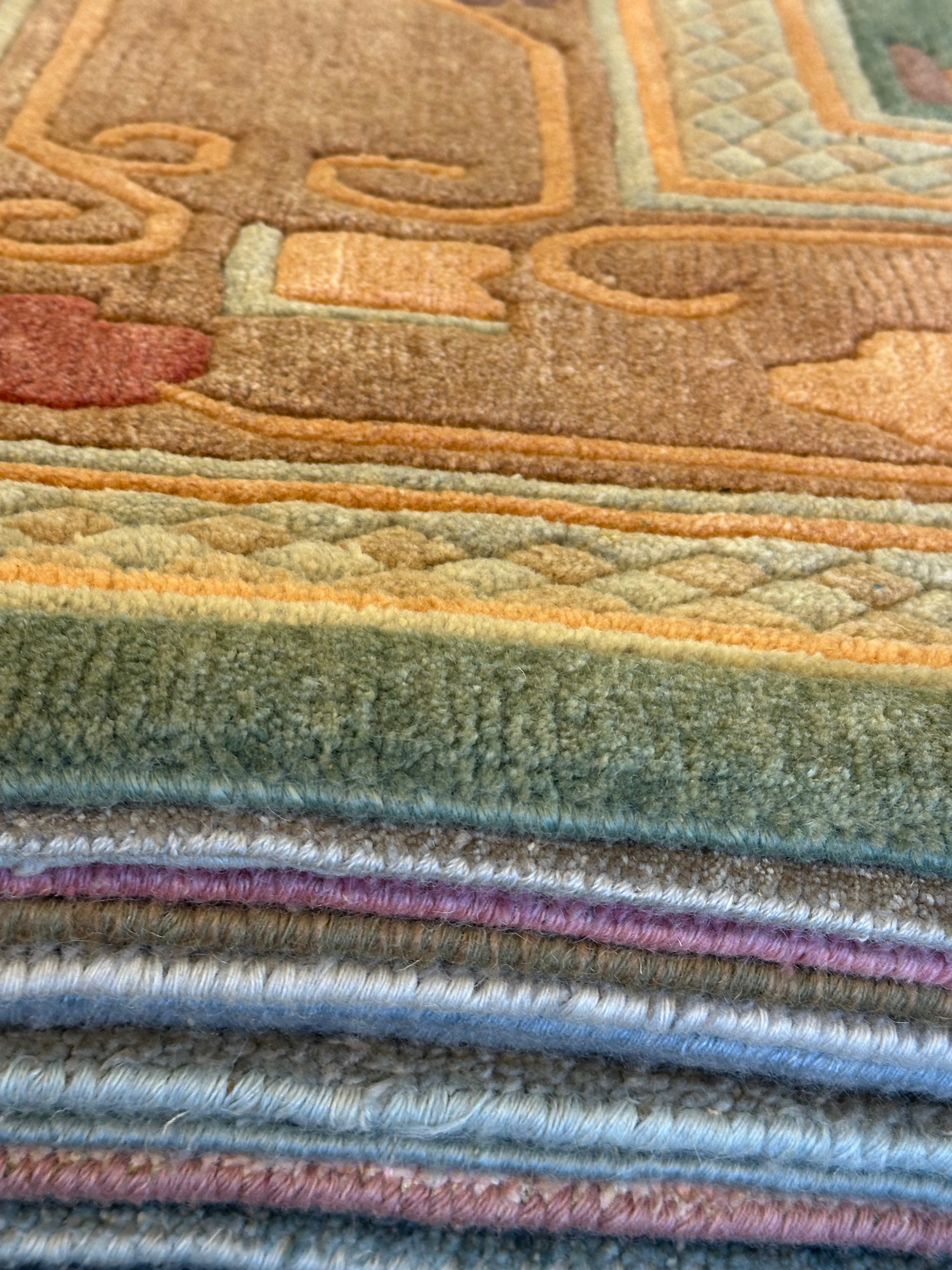 Danni Baird 8.9x12.1 Green Nepalese Rug - CLEARANCE 30% off