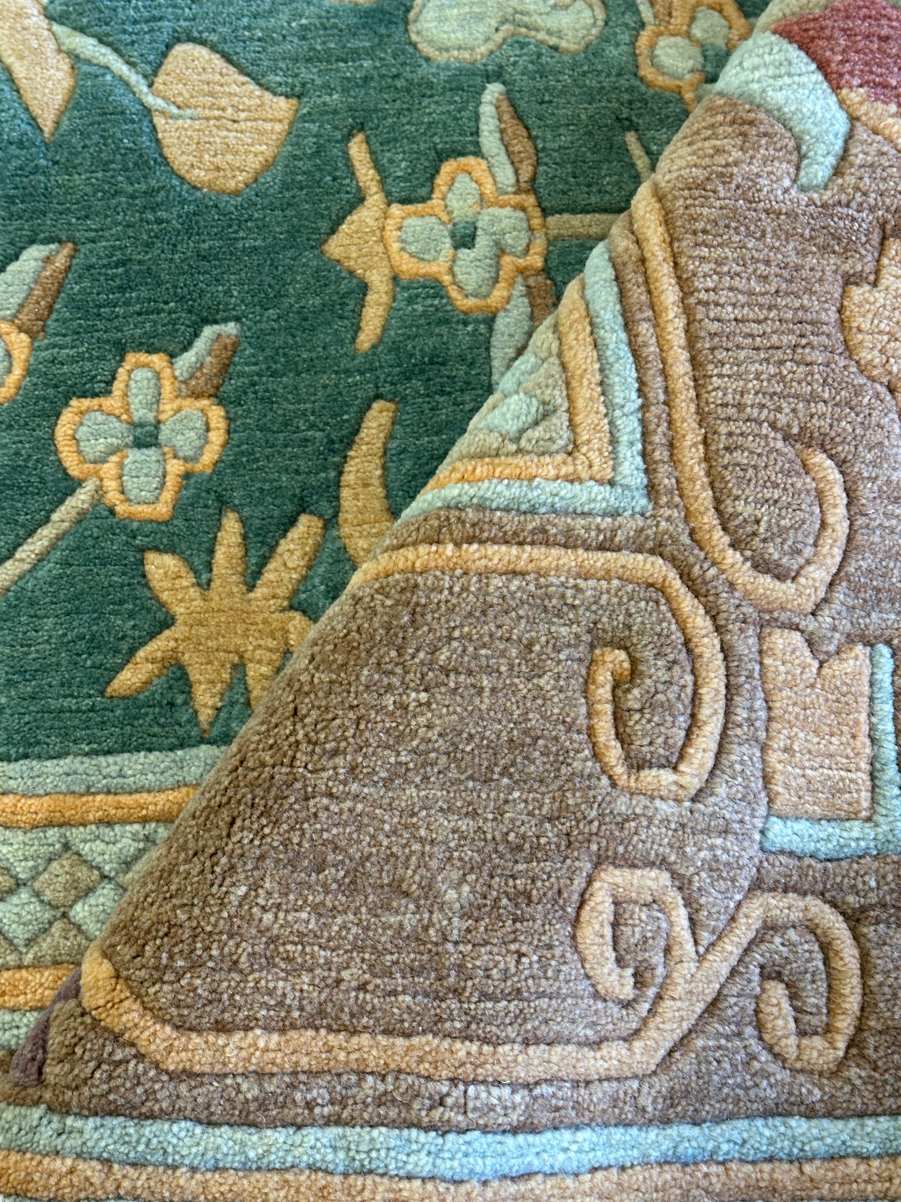 Danni Baird 8.9x12.1 Green Nepalese Rug - CLEARANCE 30% off