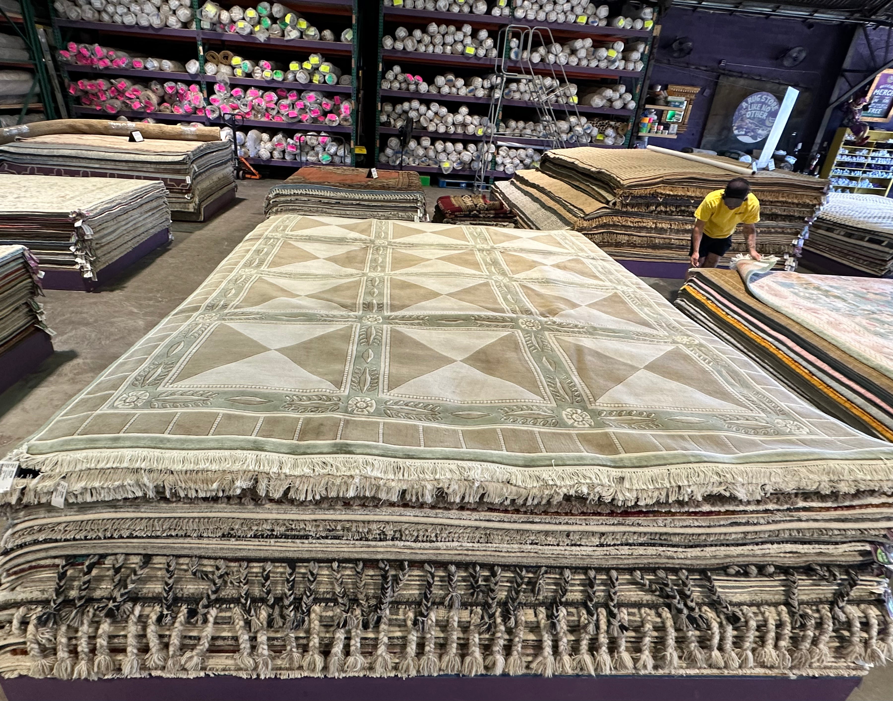 Austen Kroll 9.1x11.8 Brown Nepalese Rug - CLEARANCE 30% off