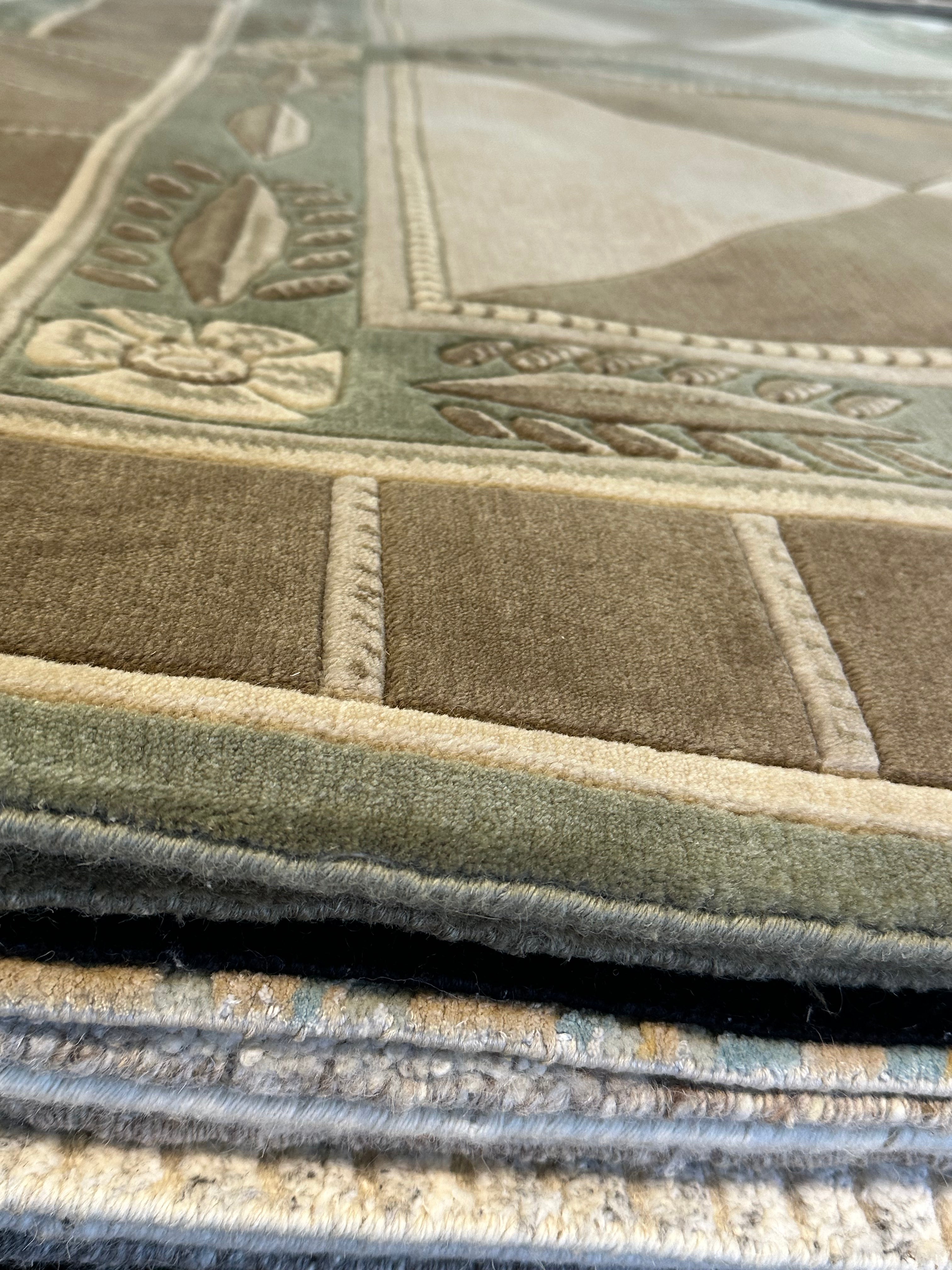 Austen Kroll 9.1x11.8 Brown Nepalese Rug - CLEARANCE 30% off
