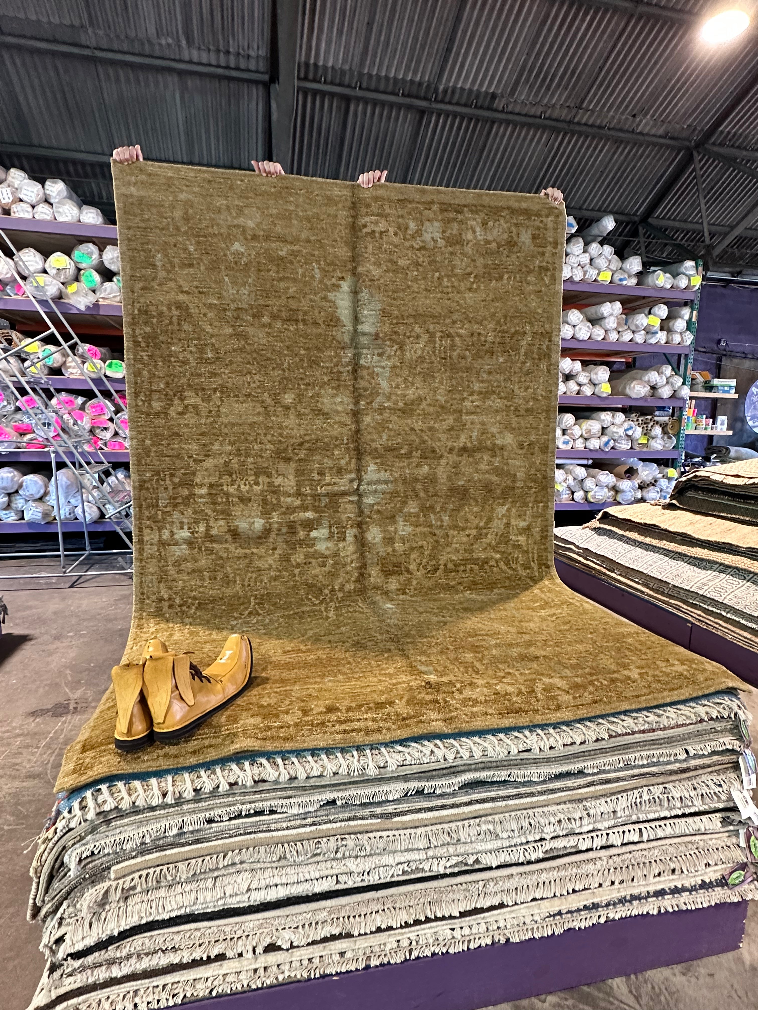 Brett Randle 6x9 Ramsey NW Pewter Tibetan Rug