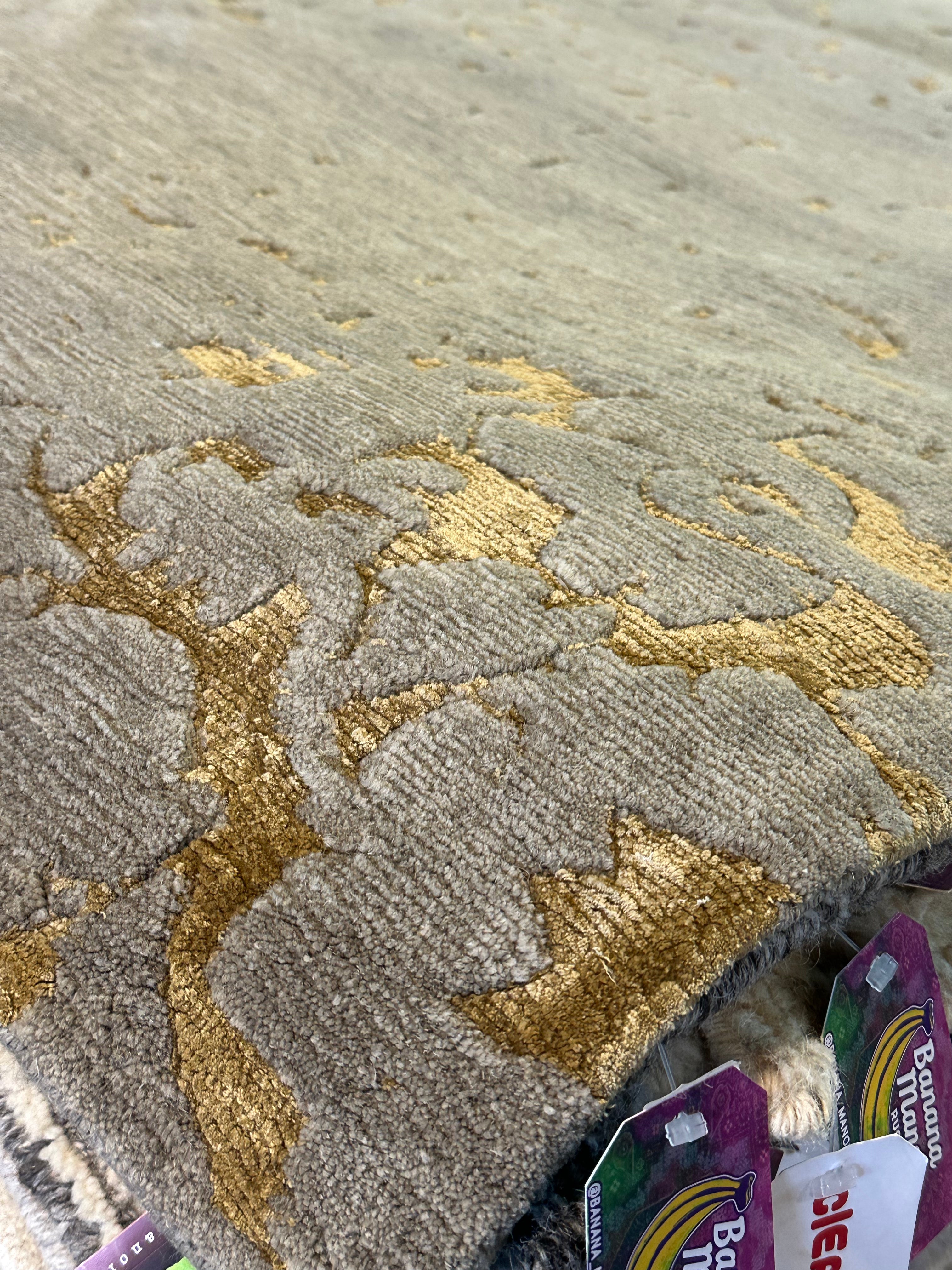 Sam Thomas 8x10 Jorpati Stone Grey Tibetan Rug