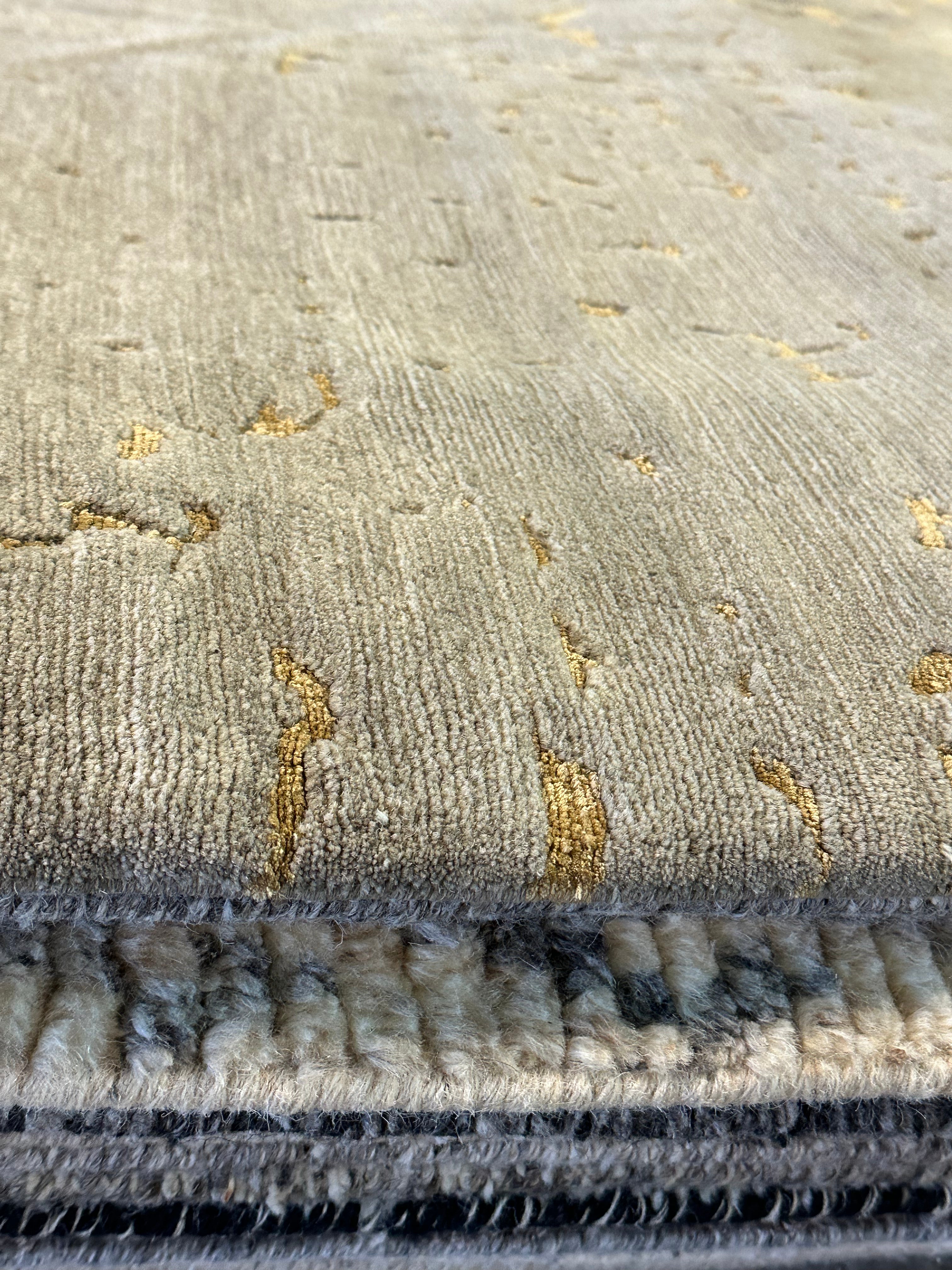 Sam Thomas 8x10 Jorpati Stone Grey Tibetan Rug