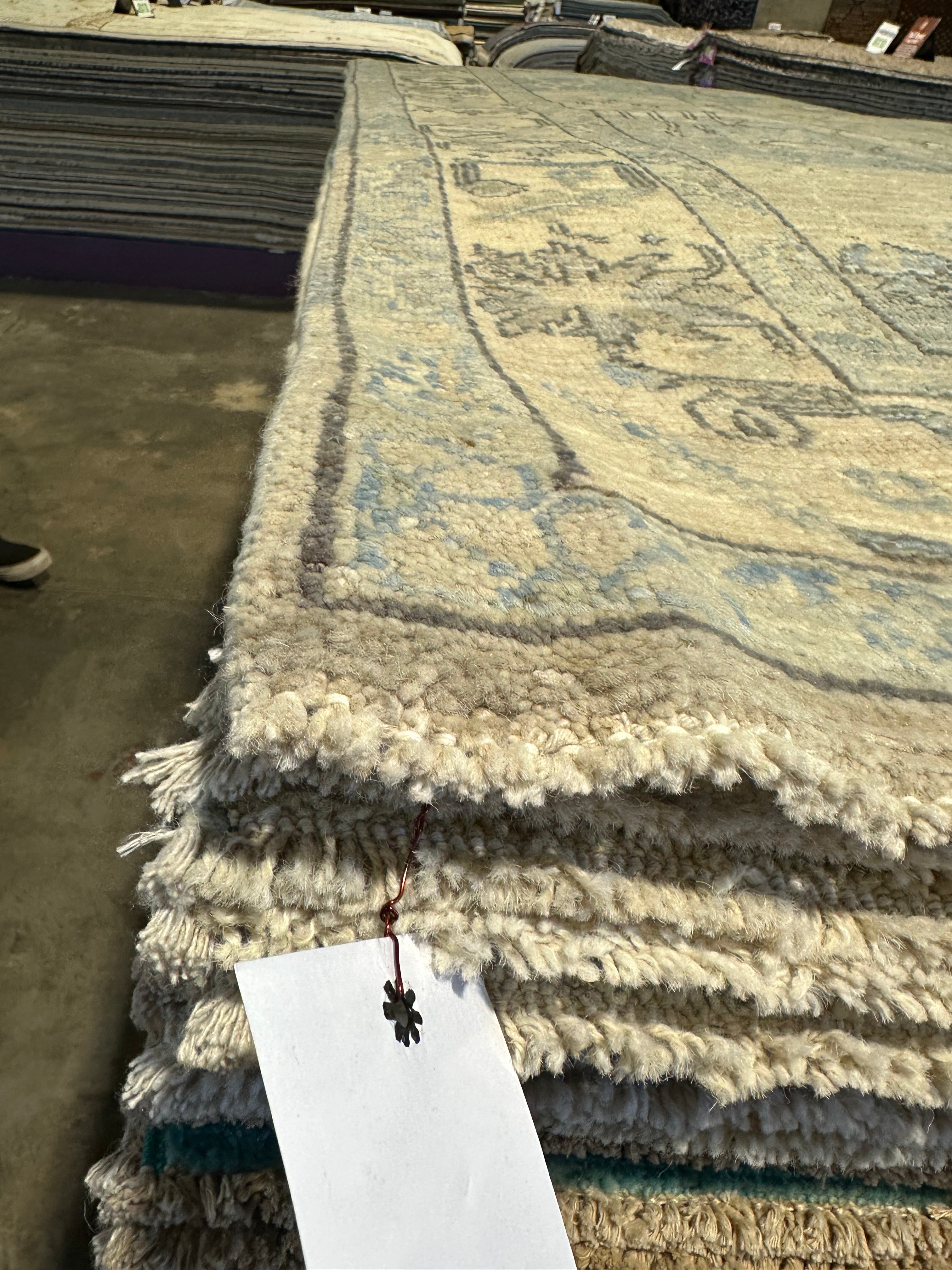 Sara Barberan 4.10x7.2 Hand-Knotted Afghani Oushak