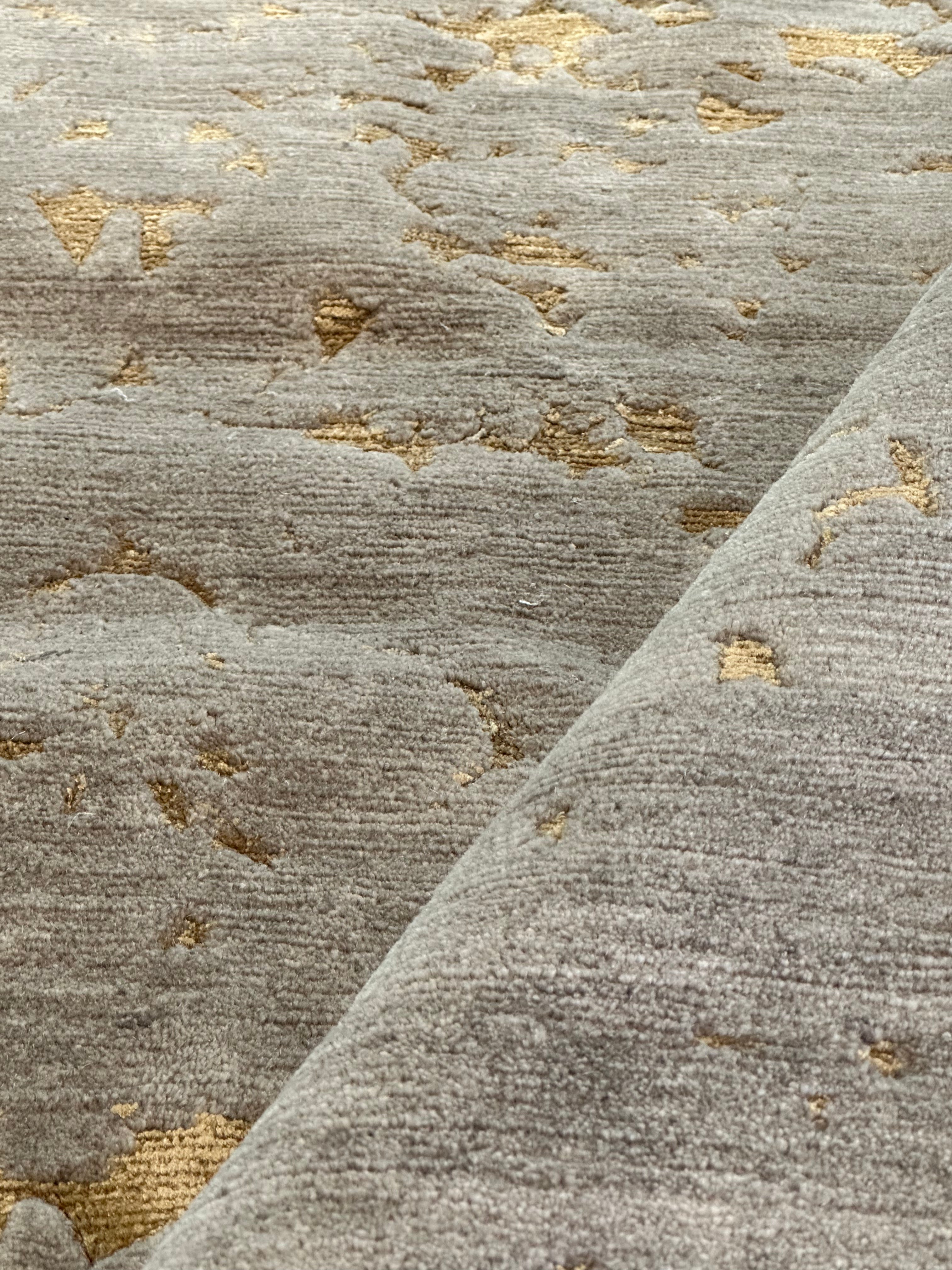 Sam Thomas 8x10 Jorpati Stone Grey Tibetan Rug