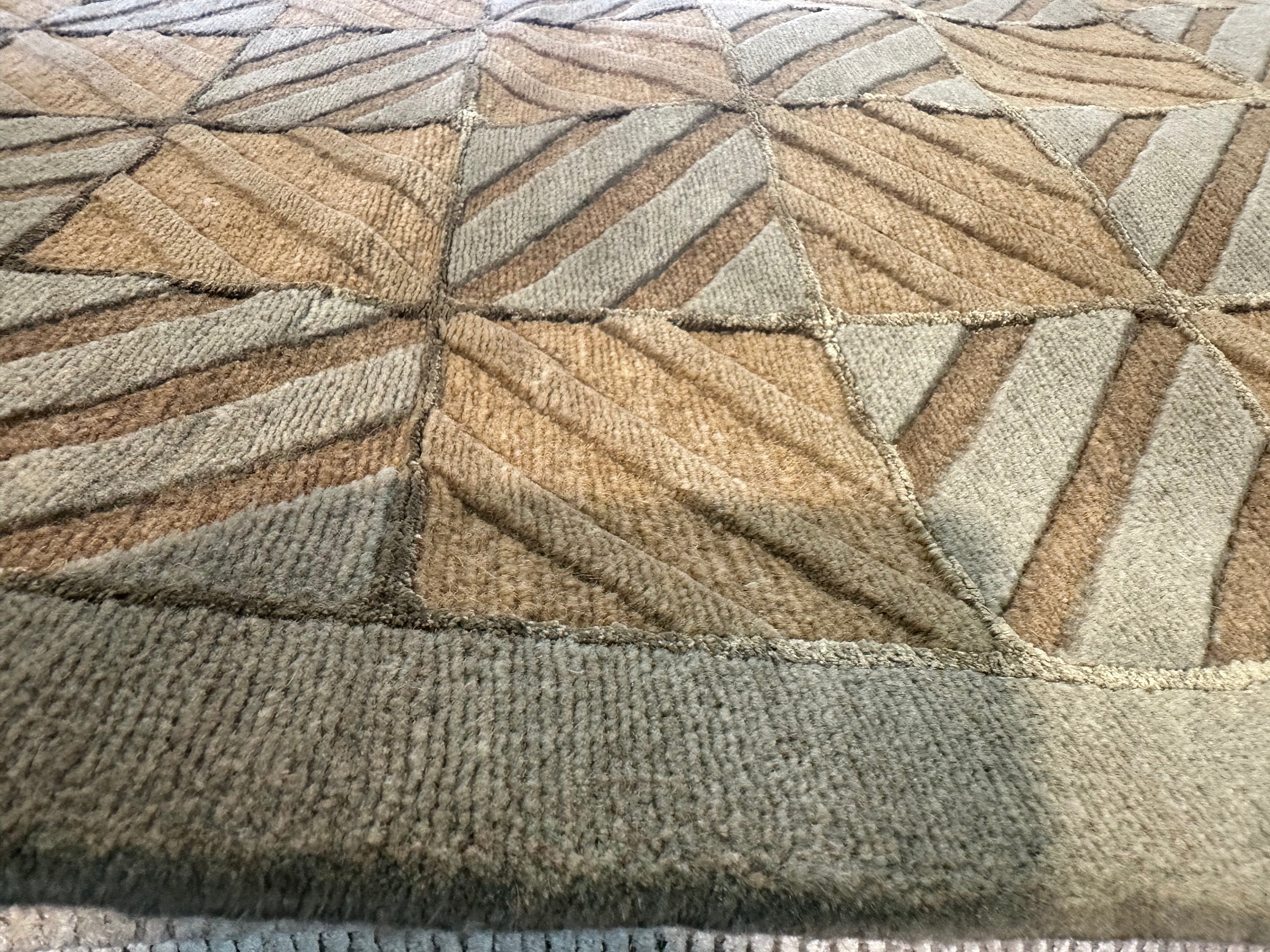 John Pringle 5.8x8.3 Green Nepalese Rug - CLEARANCE 30% off