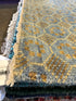 Santino Fontana 8x10 Blue Hand-Knotted Modern Style Rug