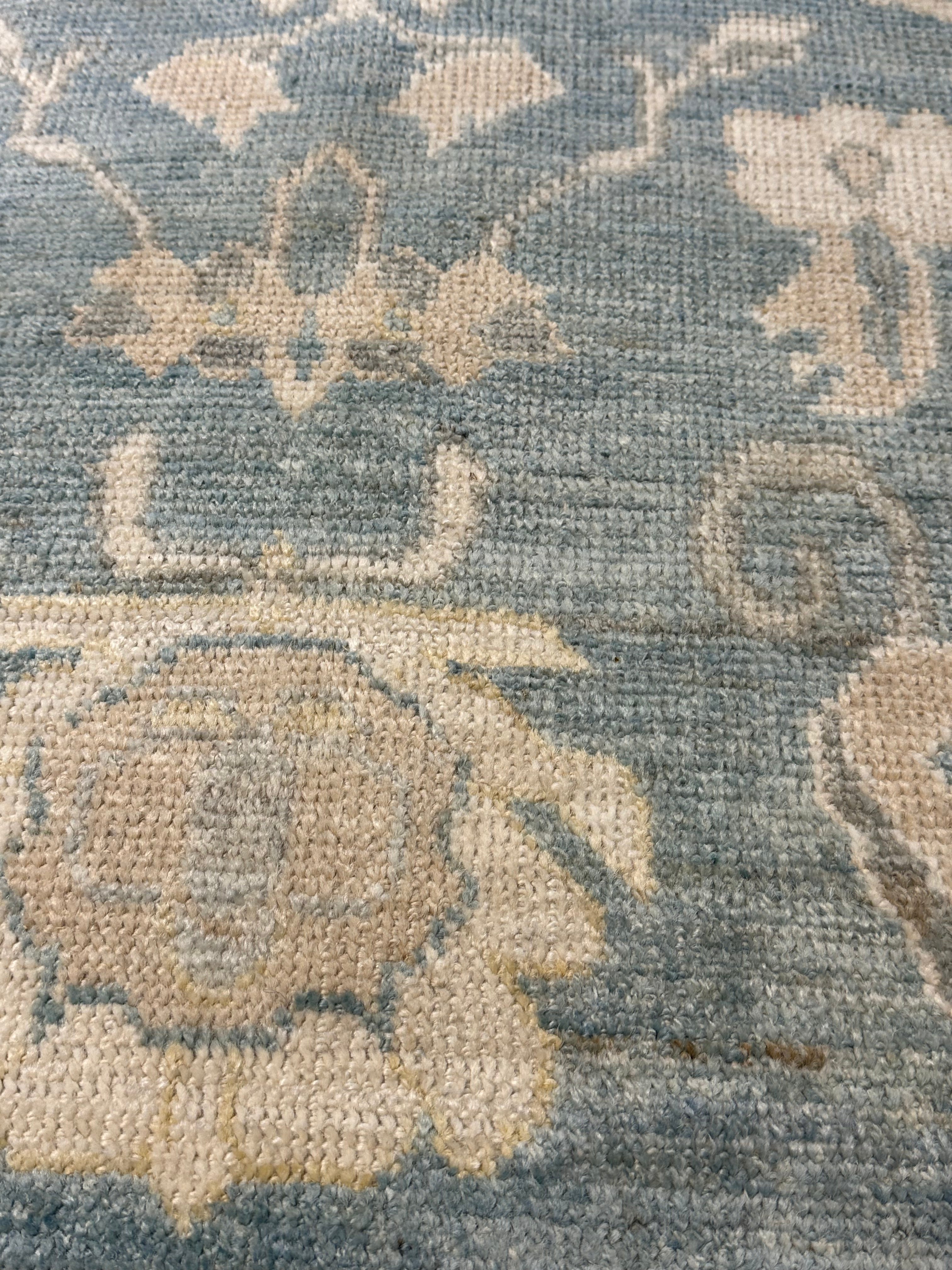 Pauline Boury 5.11x6.3 Hand-Knotted Afghani Oushak