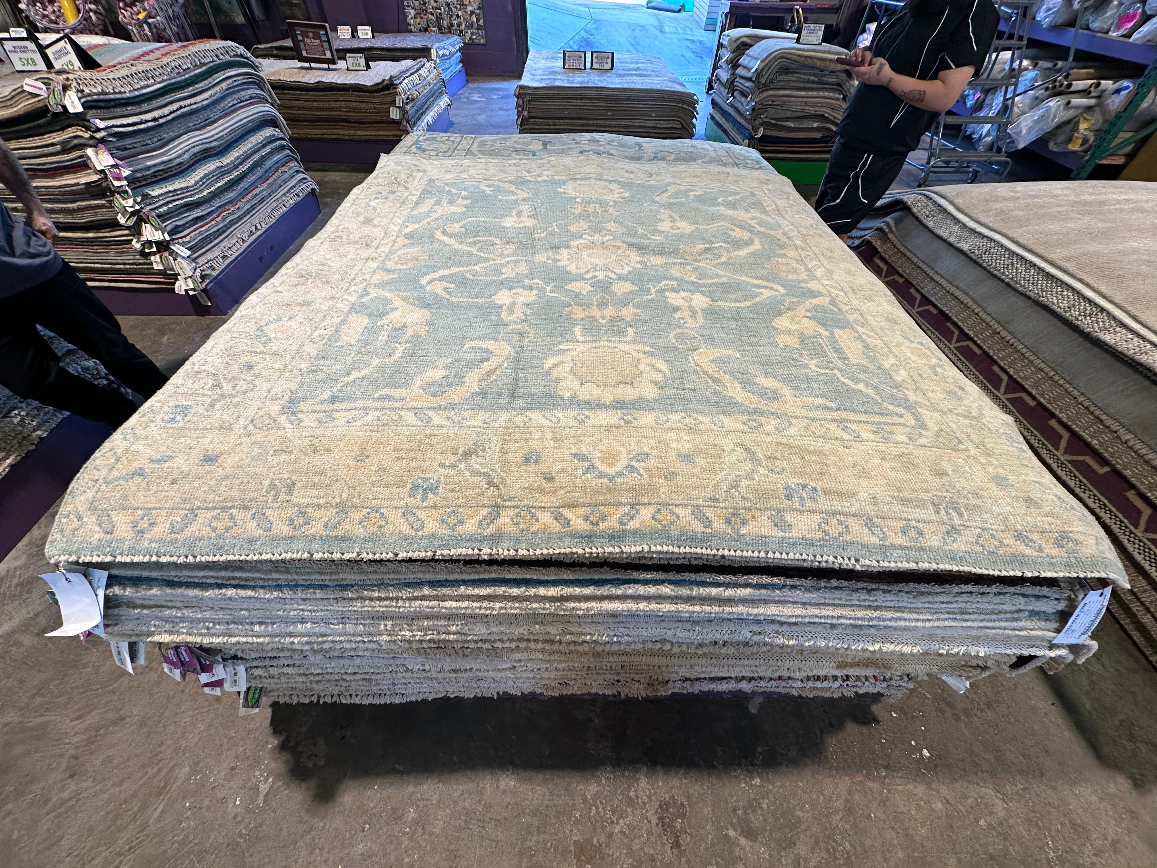 Pauline Boury 5.11x6.3 Hand-Knotted Afghani Oushak