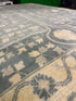 Alecia Johnson 6x9 Blue and Ivory Hand-Knotted Oushak Rug