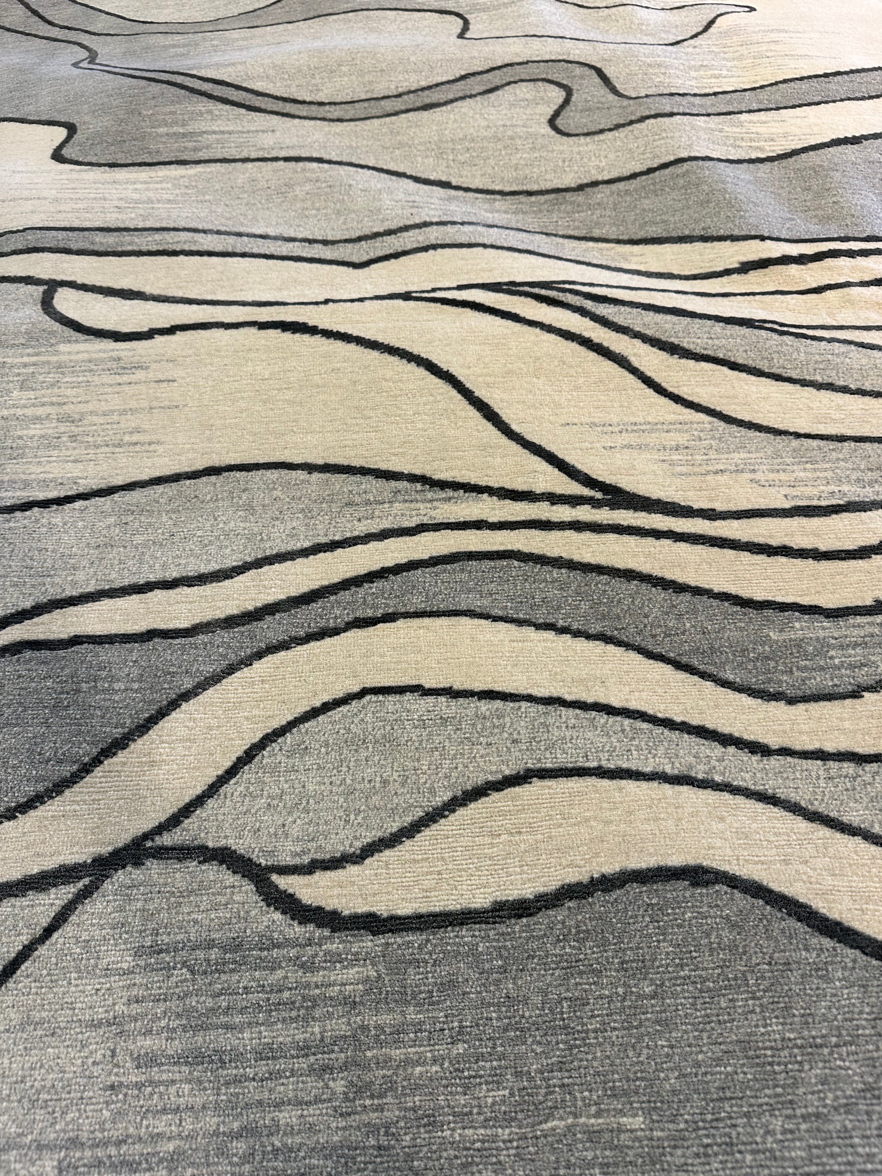 Donato Capodanno 9x12 Shifting Sands Polaris Tibetan Rug