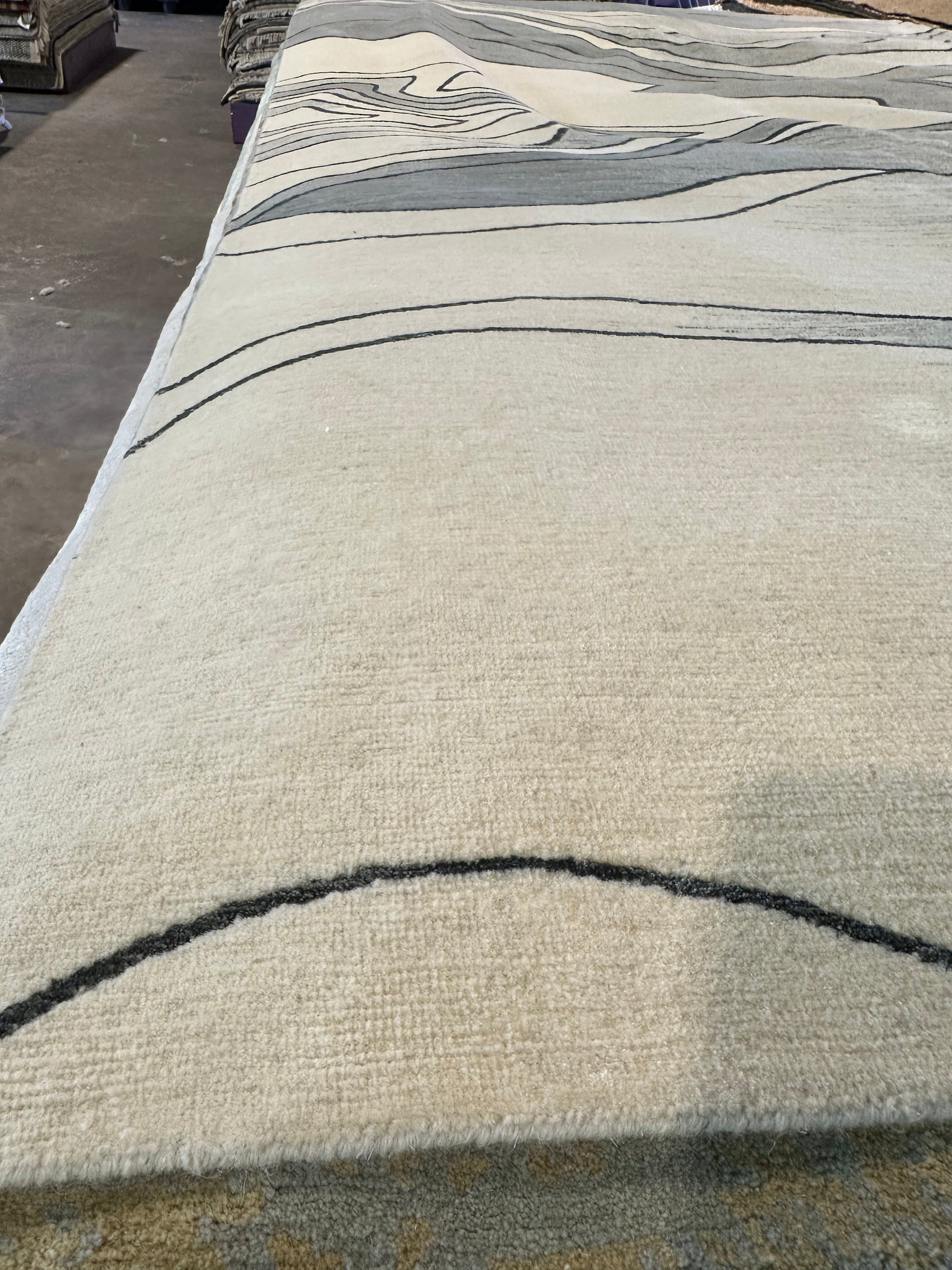 Donato Capodanno 9x12 Shifting Sands Polaris Tibetan Rug