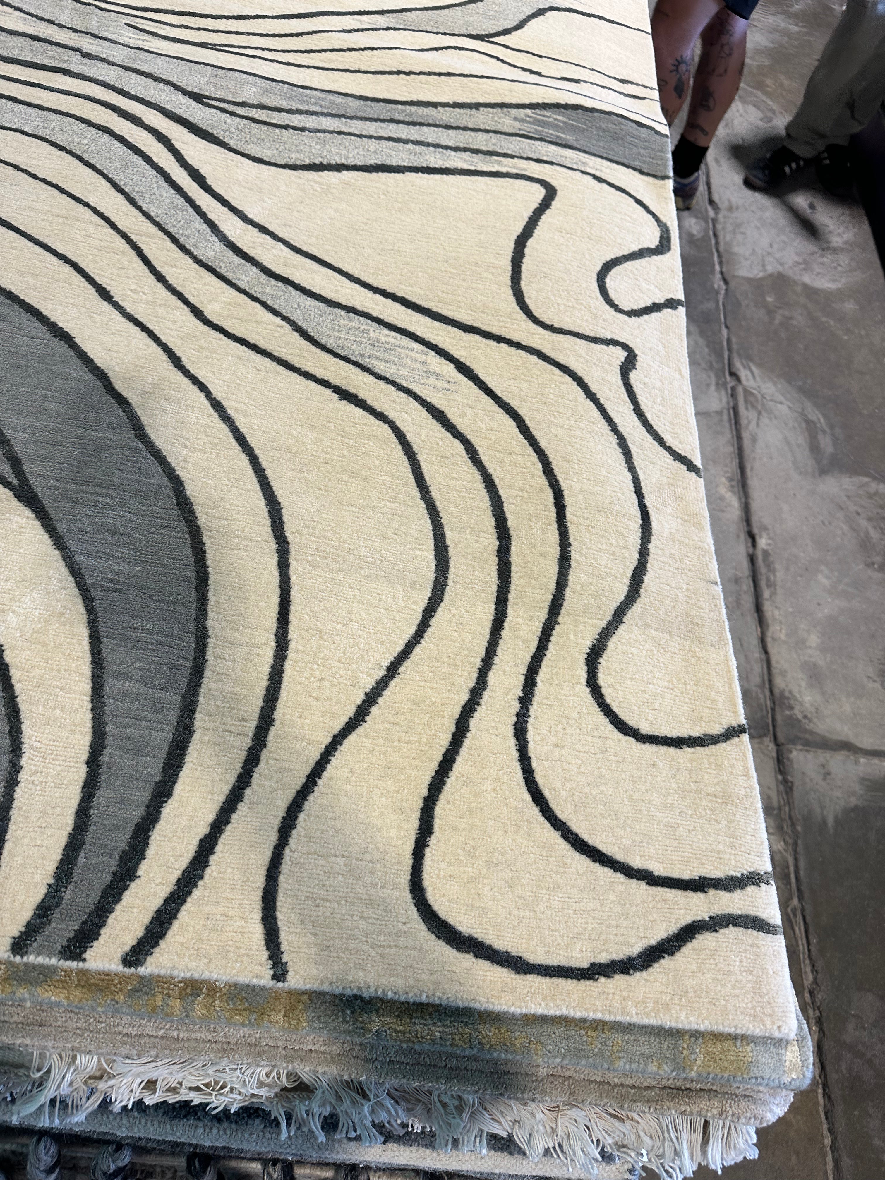 Donato Capodanno 9x12 Shifting Sands Polaris Tibetan Rug