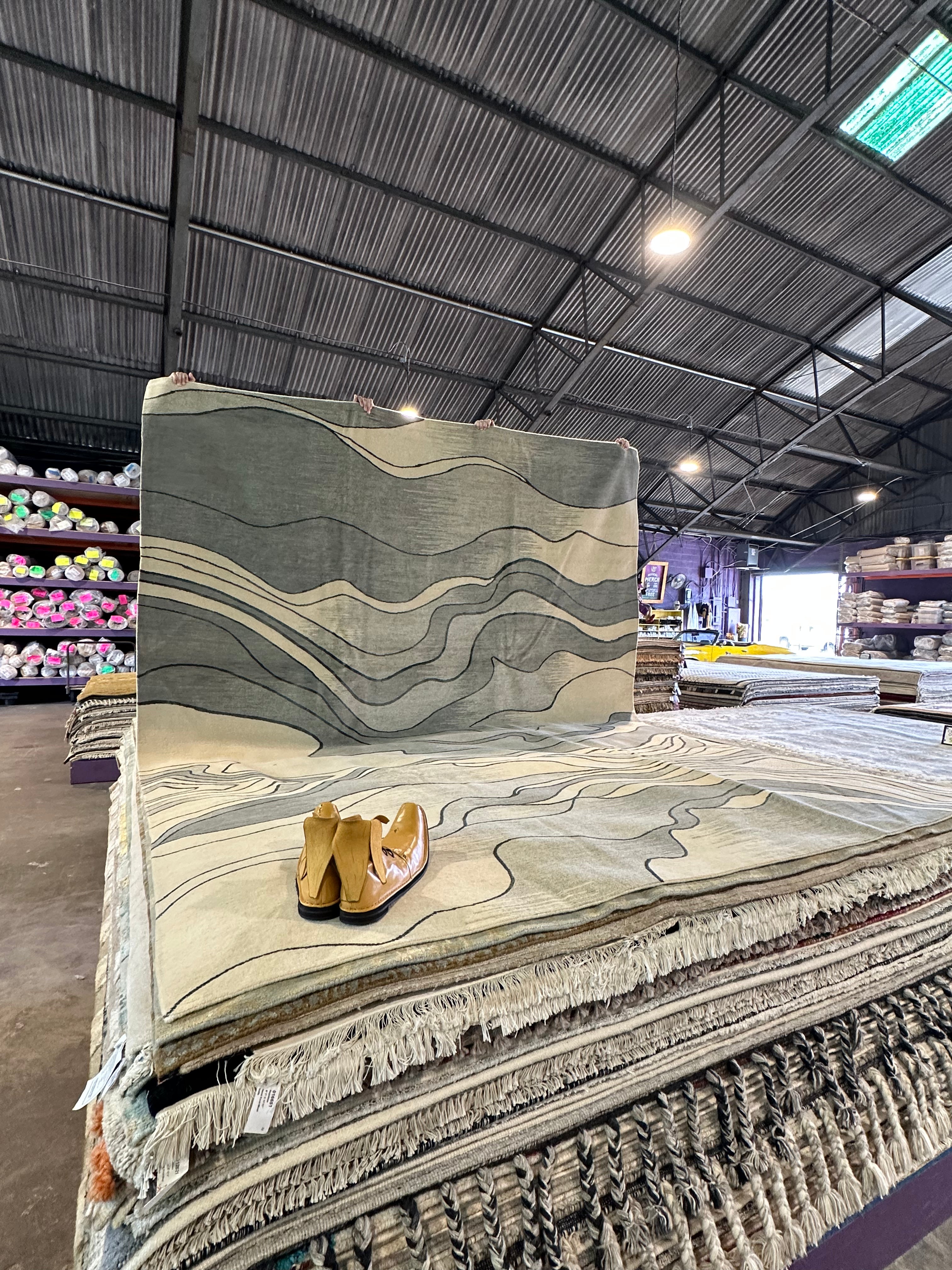 Donato Capodanno 9x12 Shifting Sands Polaris Tibetan Rug