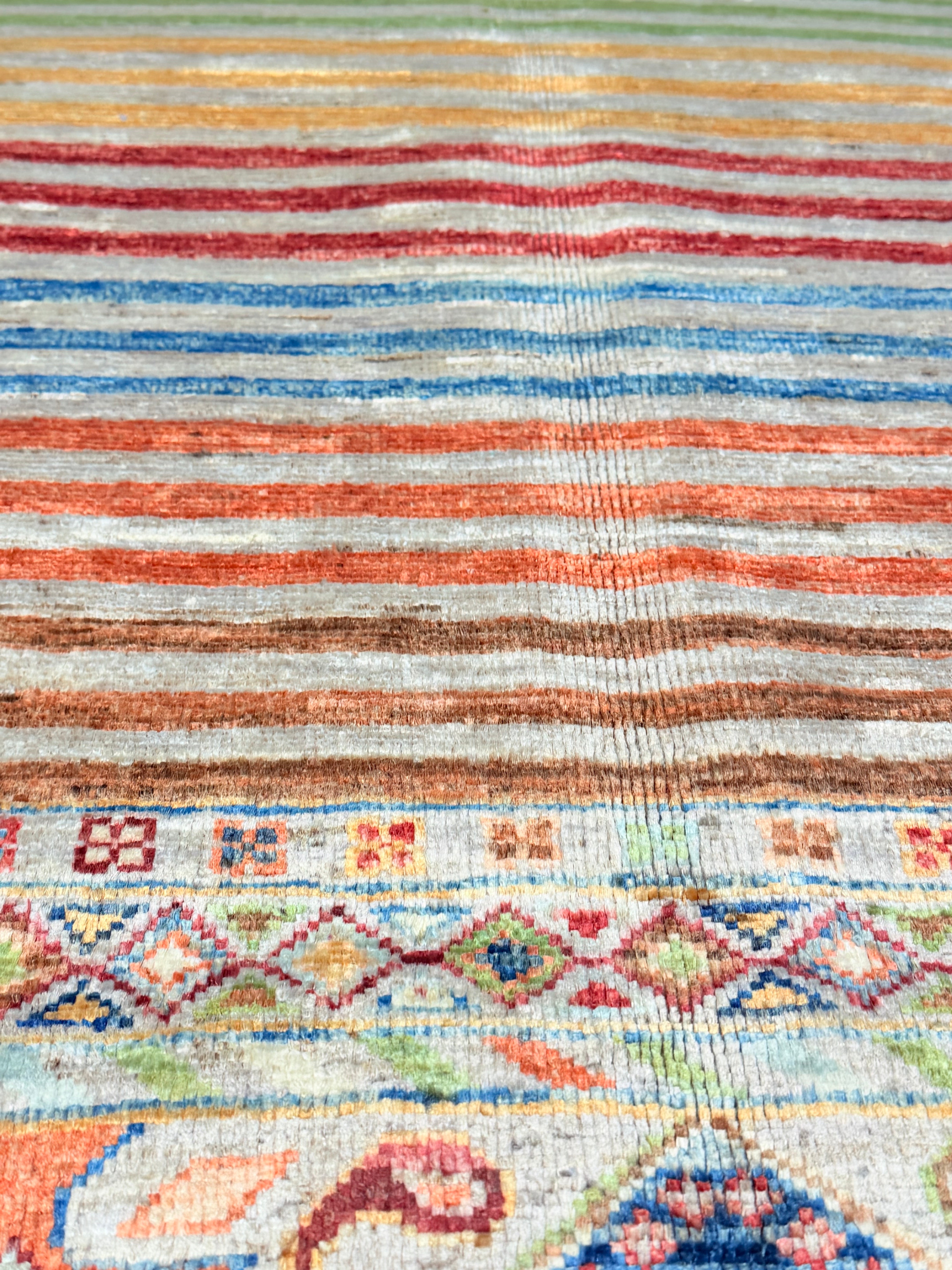 Britani Bateman 3.5x5.3 Silver Afghani Khorjin Rug