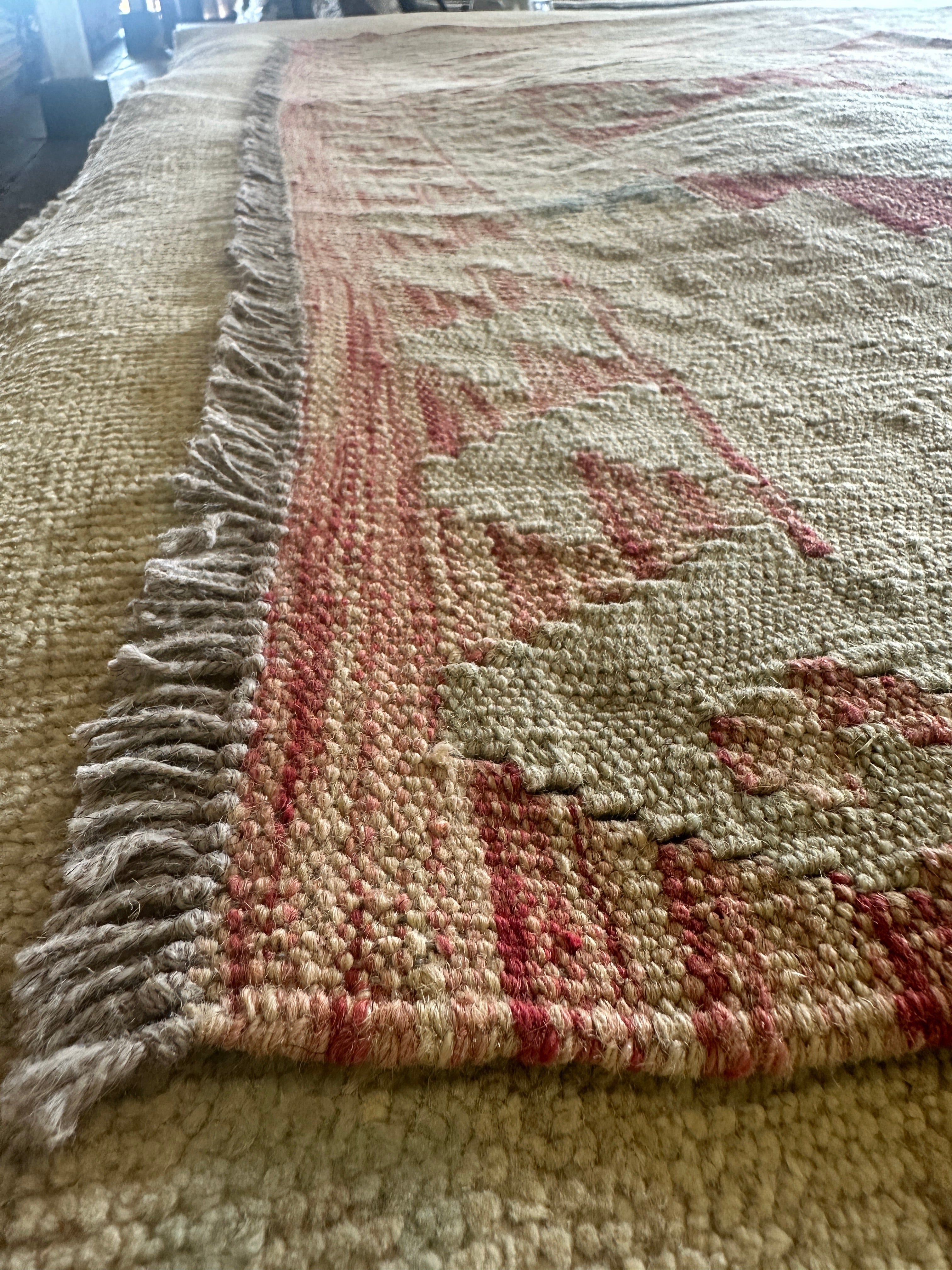 Dan Humphrey 5.9x7.11 Hand-Woven Durrie Multi-Colored Afghani Kilim