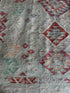 Penn Badgley 6.4x10.5 Handwoven Durrie Multi-Colored Afghani Kilim