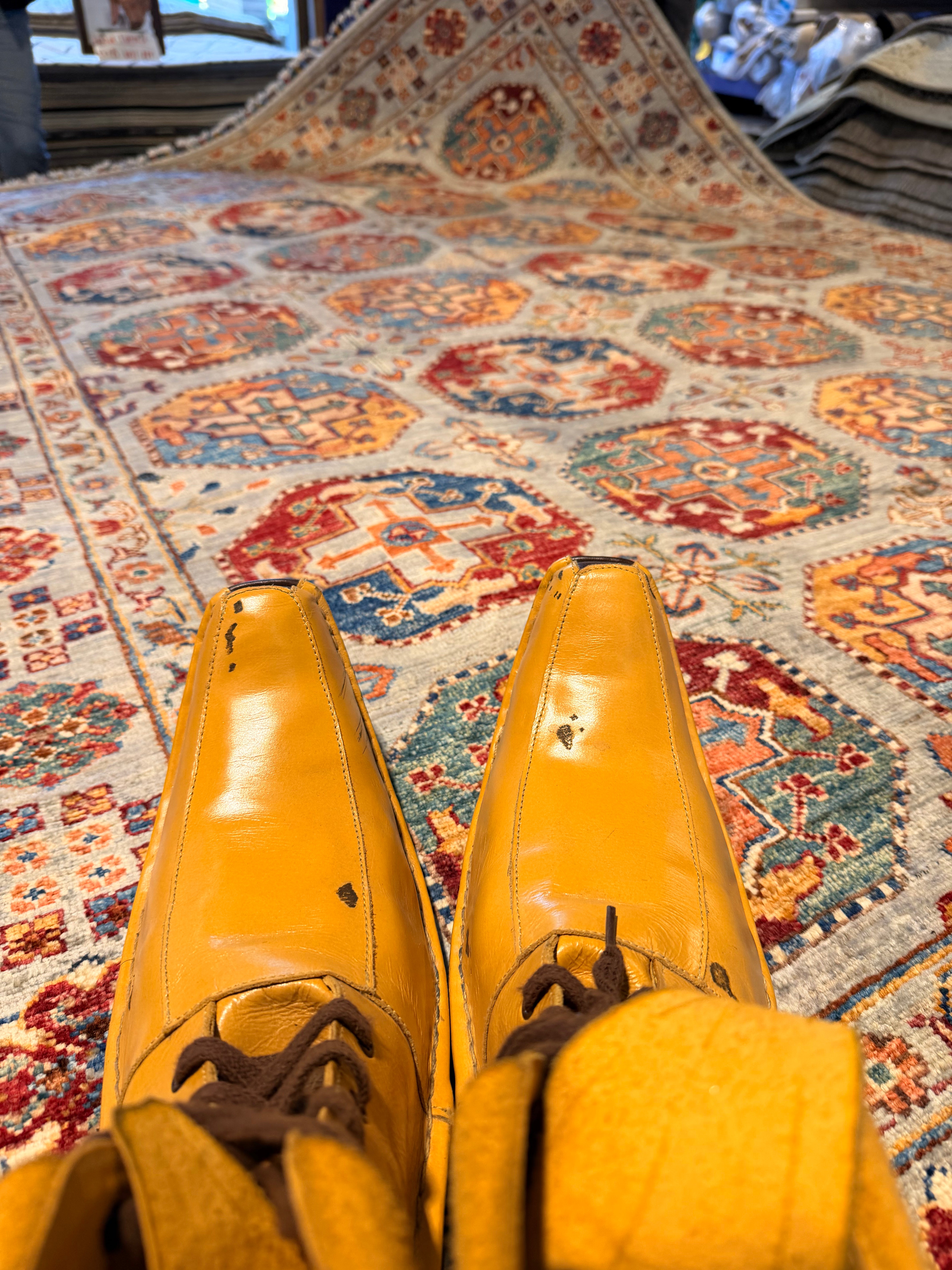 Jennie Nguyen 5.8x8.2 Silver/Grey Afghani Waziri Rug