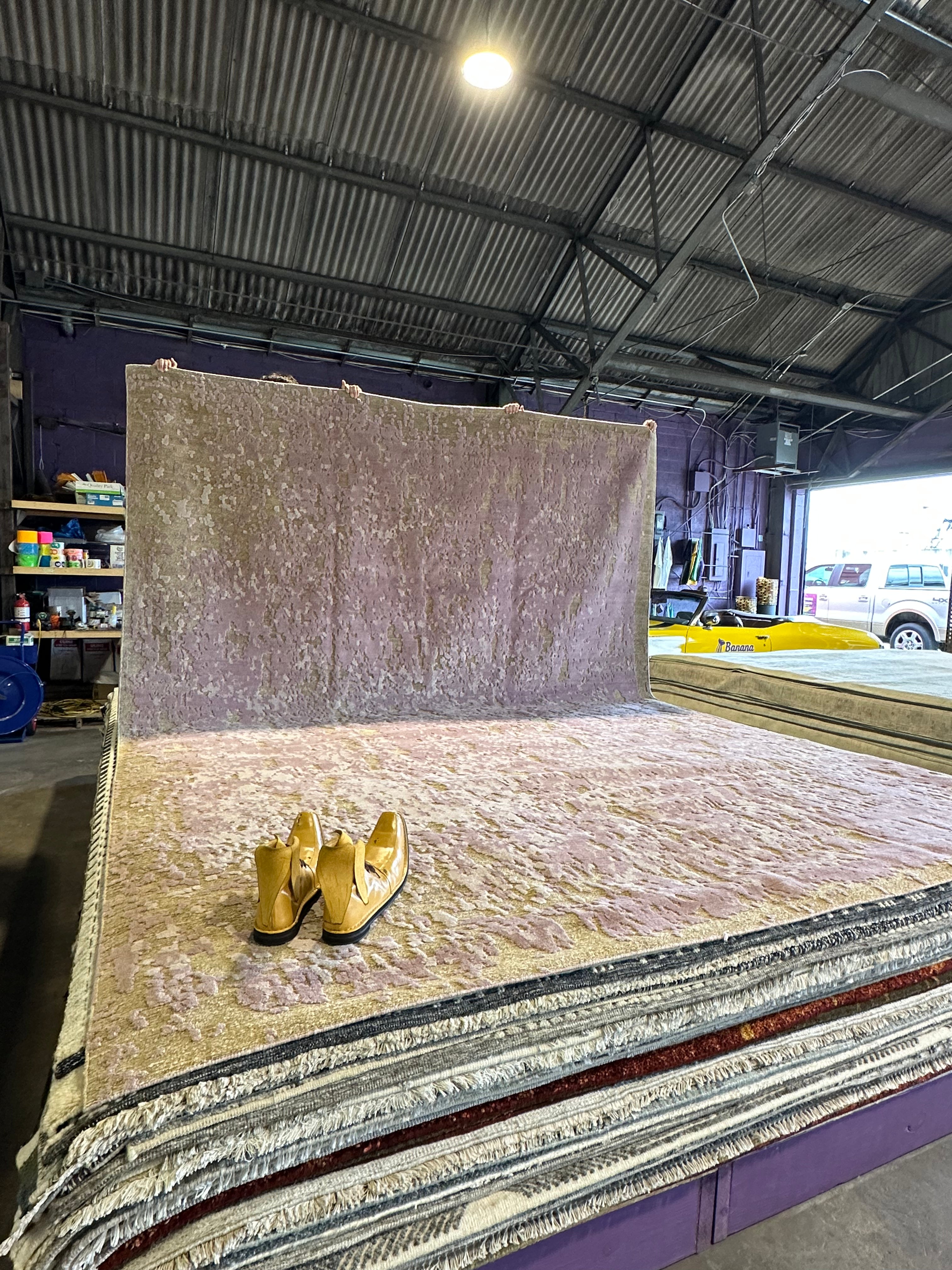 Asher Pringle 10x14 Sonia Soft Lavender Tibetan Rug