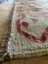 Penn Badgley 6.4x10.5 Handwoven Durrie Multi-Colored Afghani Kilim