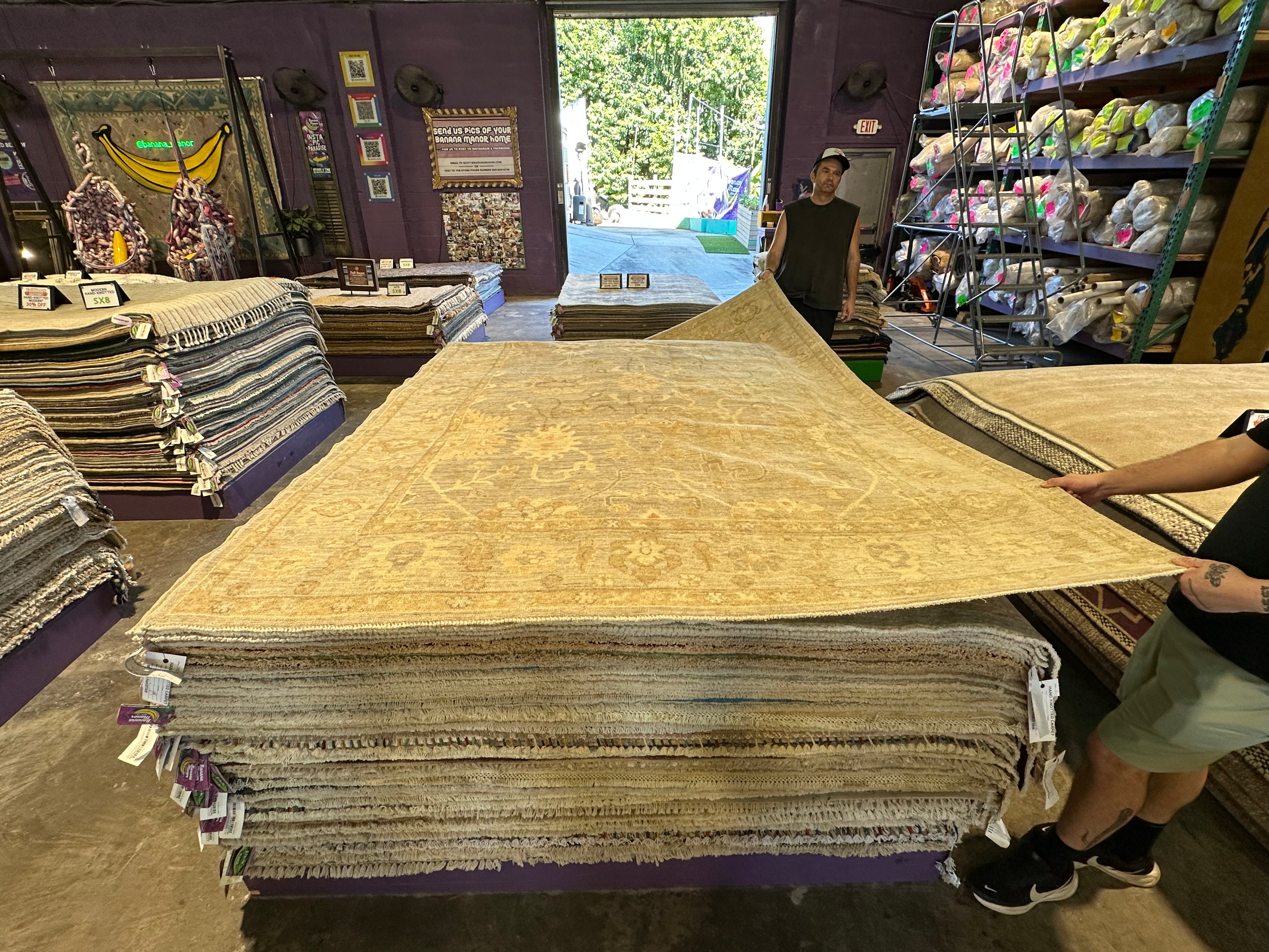 Chloe Pothecary 6.7x10 Hand-Knotted Afghani Oushak