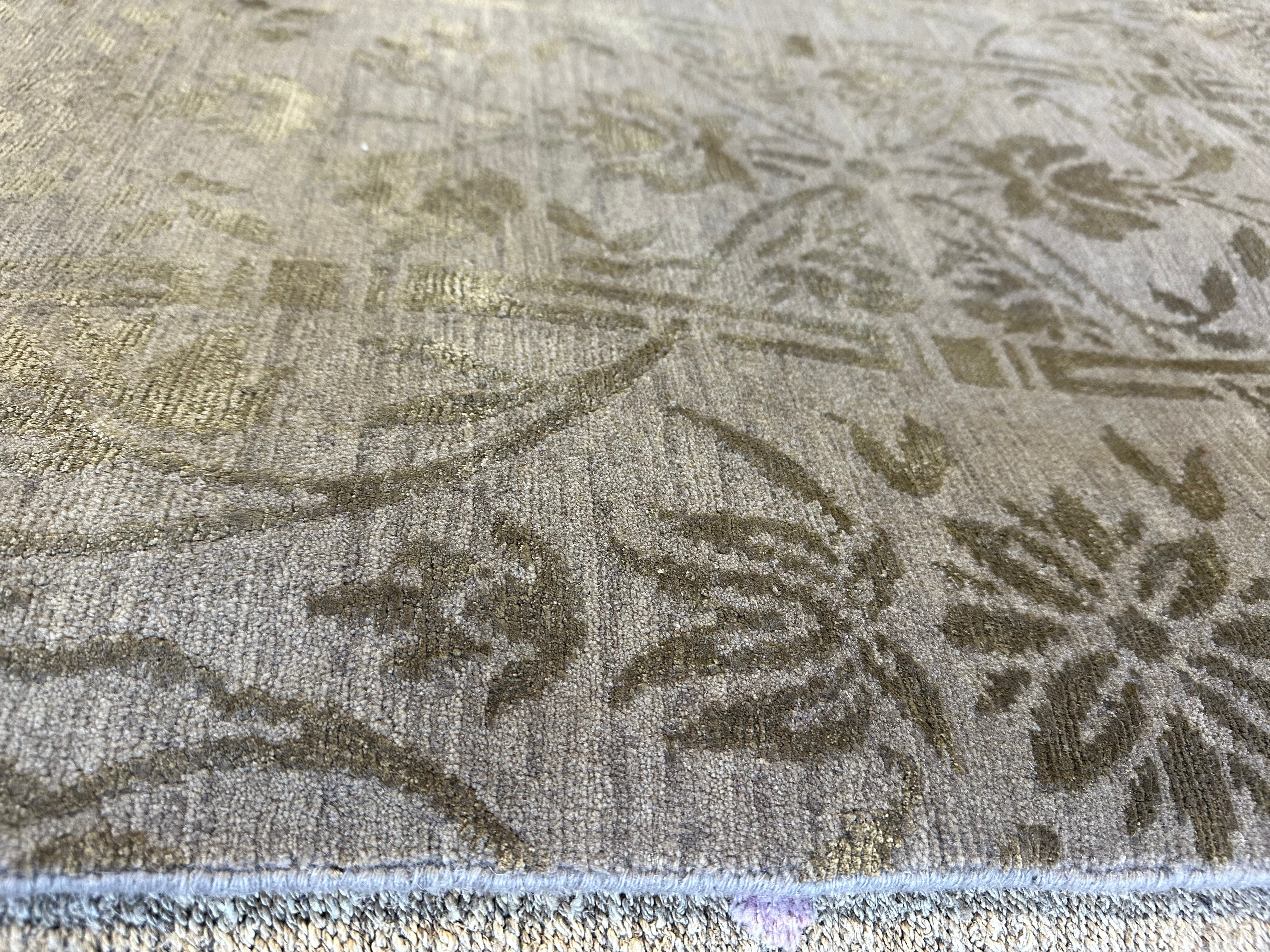 Robert Dupont 10x14 Atlie Platinum Tibetan Rug