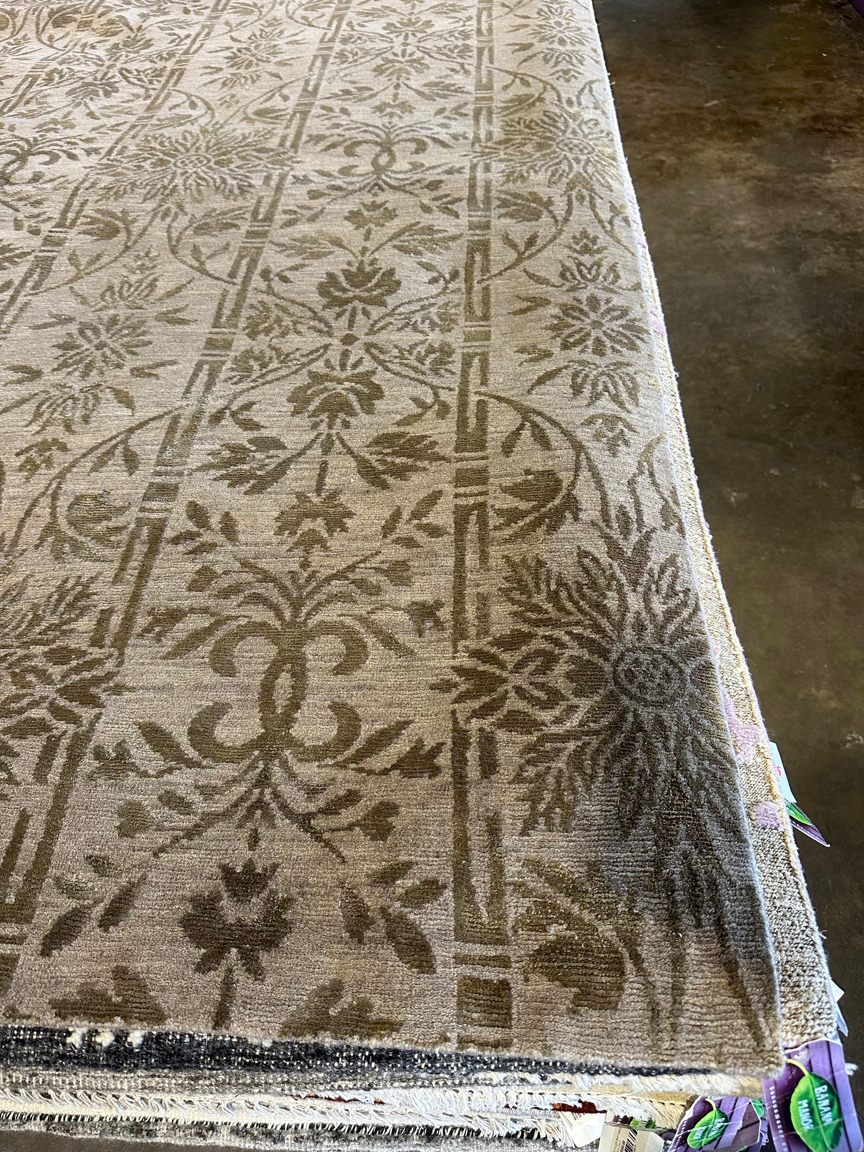 Robert Dupont 10x14 Atlie Platinum Tibetan Rug
