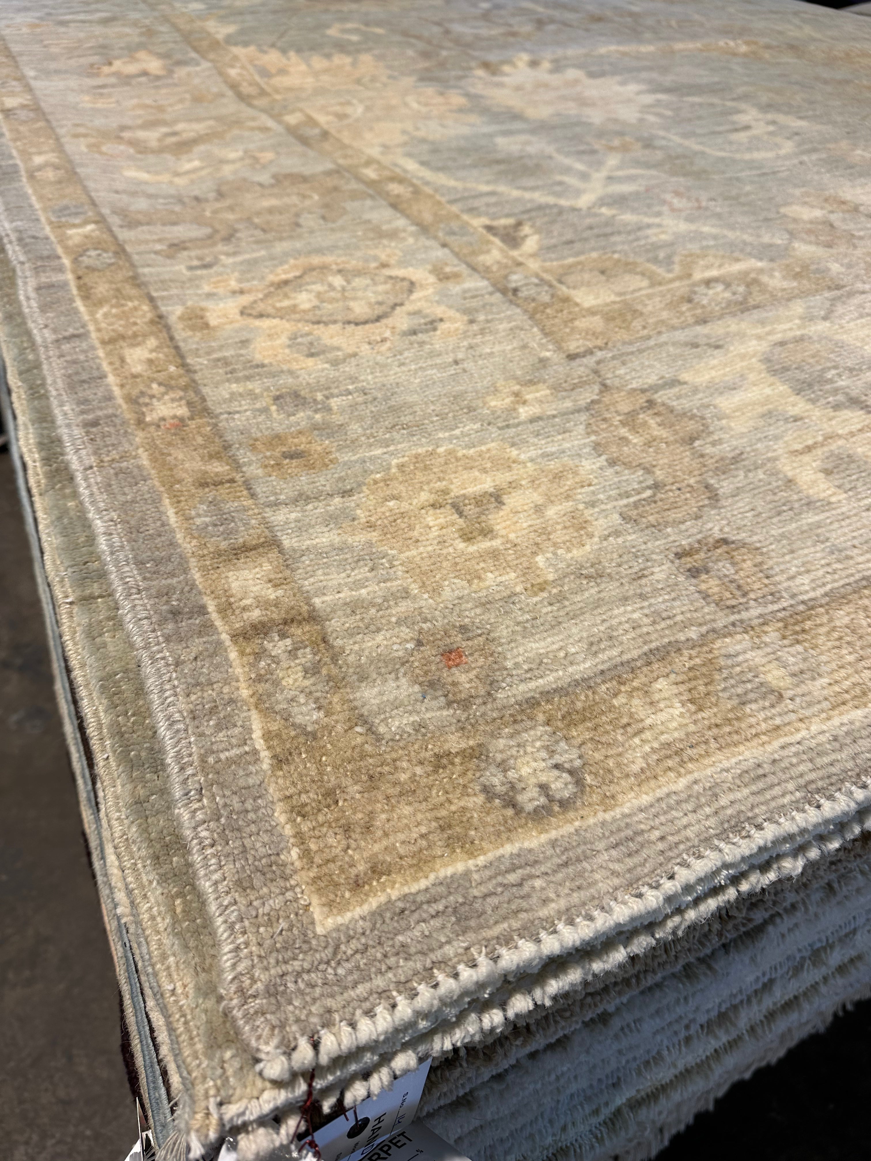 Chloe Pothecary 6.7x10 Hand-Knotted Afghani Oushak