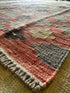 Matthew Settle 4.11x6.6 Hand-Woven Durrie Multi-Colored Afghani Kilim