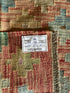 Matthew Settle 4.11x6.6 Hand-Woven Durrie Multi-Colored Afghani Kilim