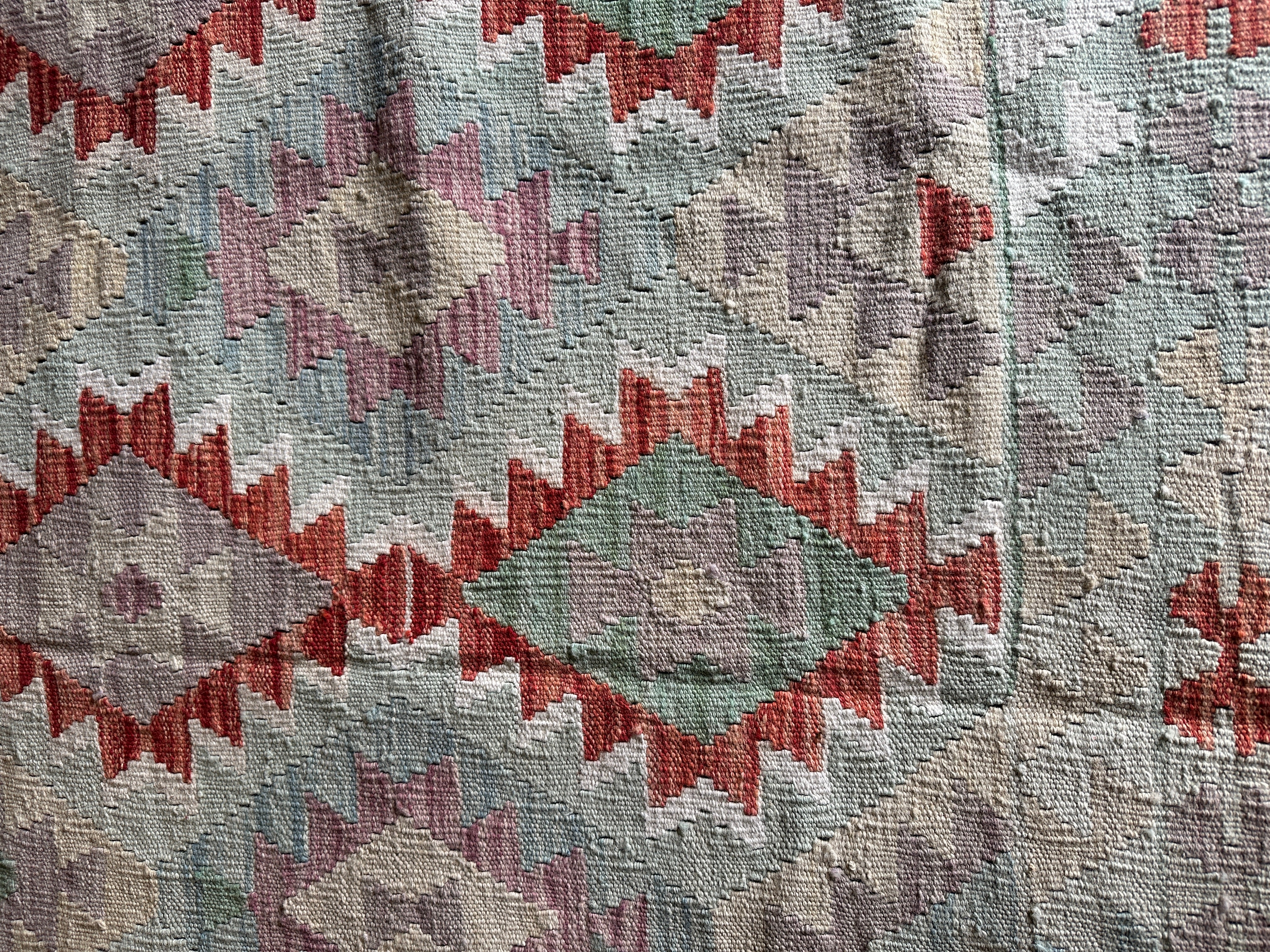 Damien Dalgaard 6.10x9.9 Hand-Woven Durrie Multi-Colored Afghani Kilim