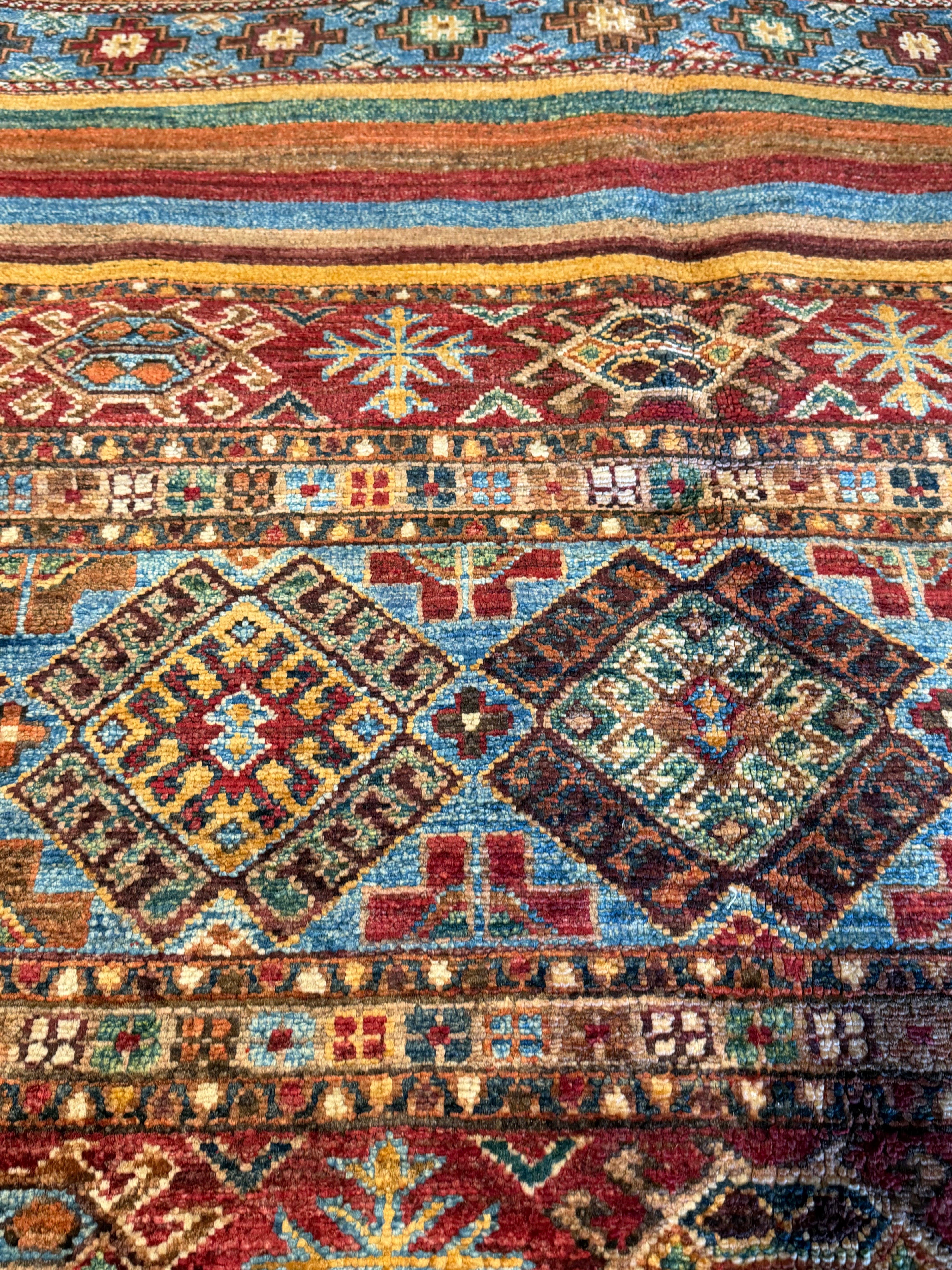 Barb Willis 6.10x9.10 Orange Afghani Khorjin Rug