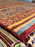 Barb Willis 6.10x9.10 Orange Afghani Khorjin Rug