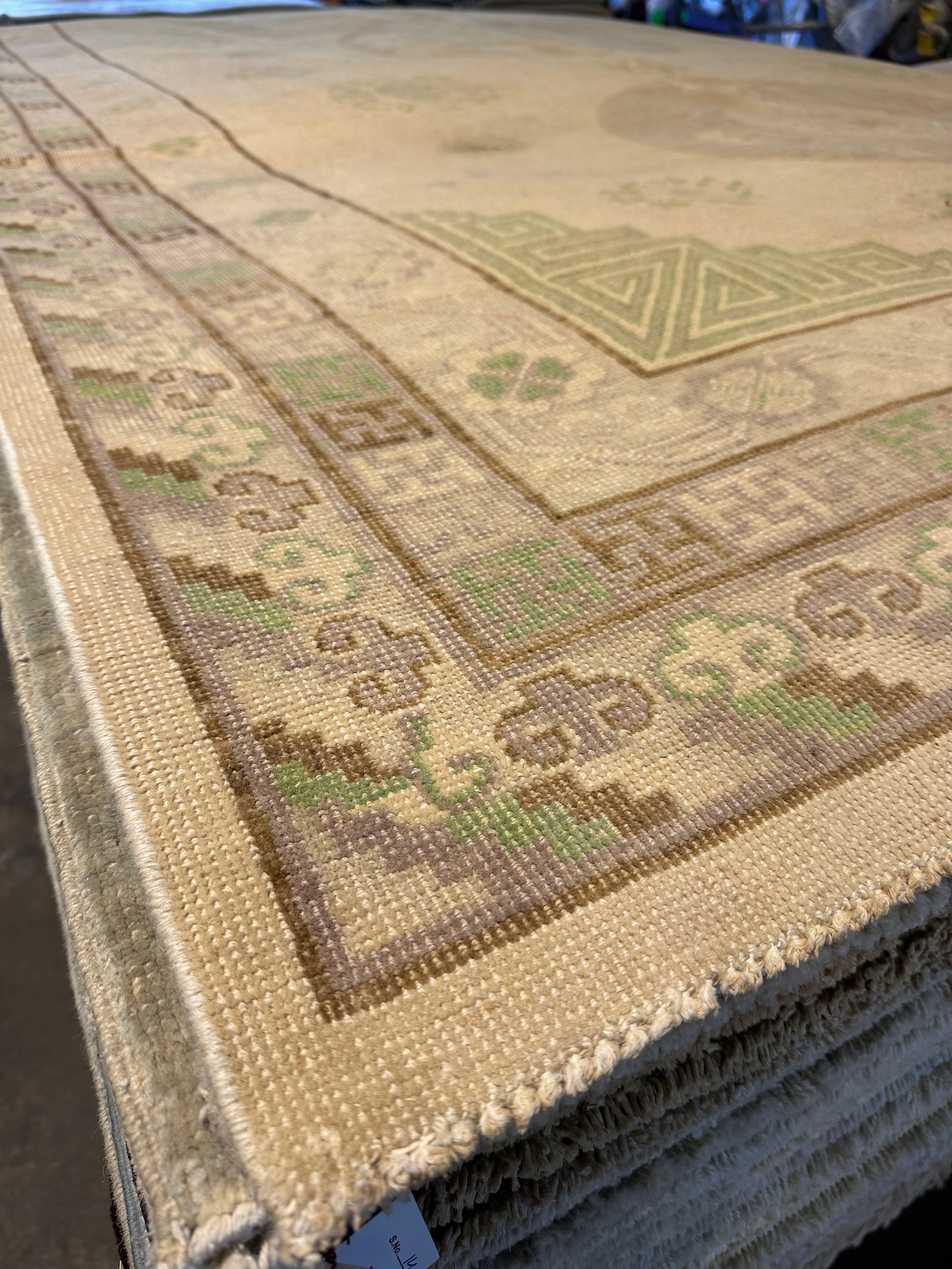 Jenni Lewis 6.9x11.1 Hand-Knotted Afghani Oushak