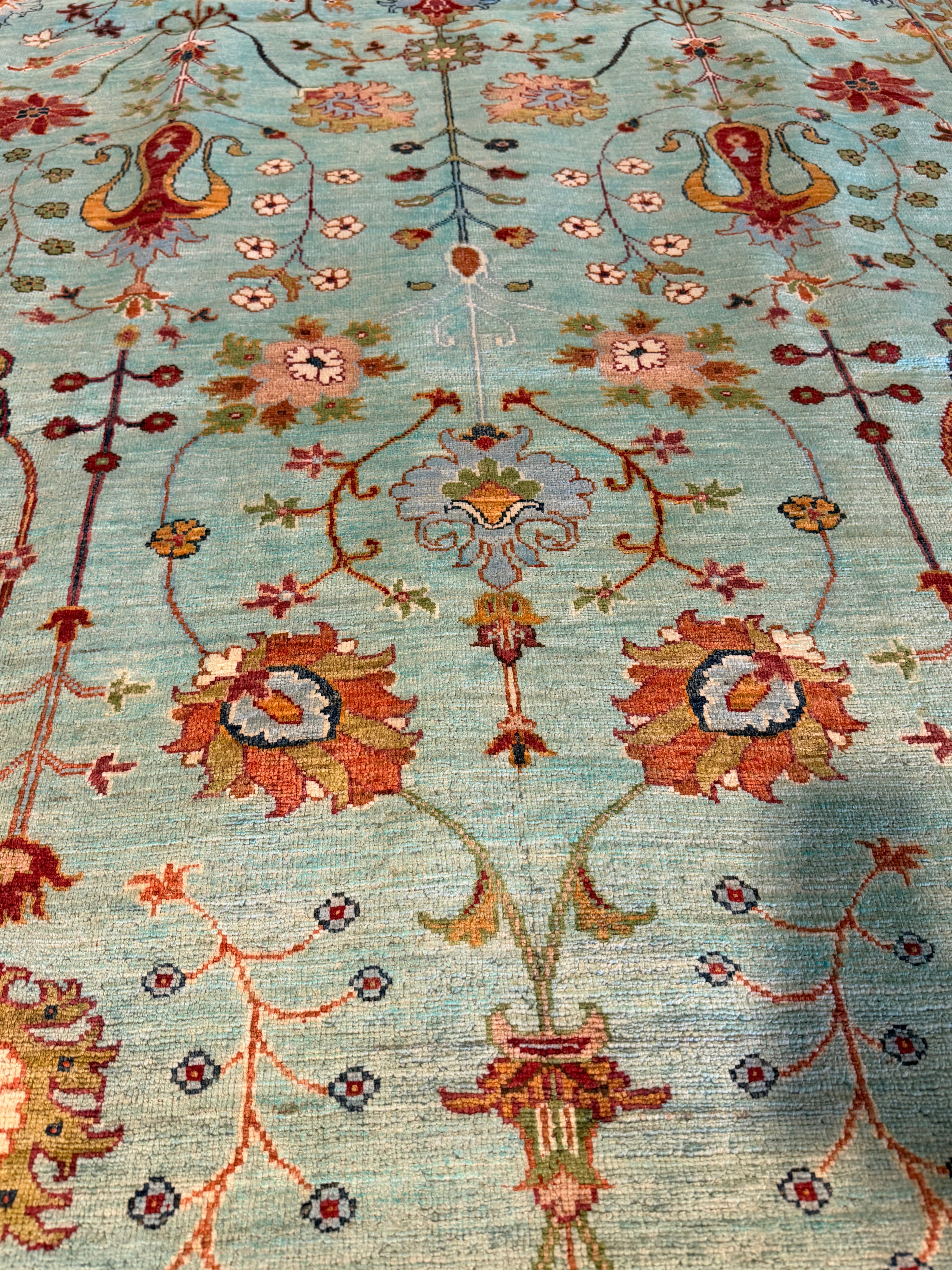 Lesa Milan 2.9x9.7 Blue Afghani Sultani Rug